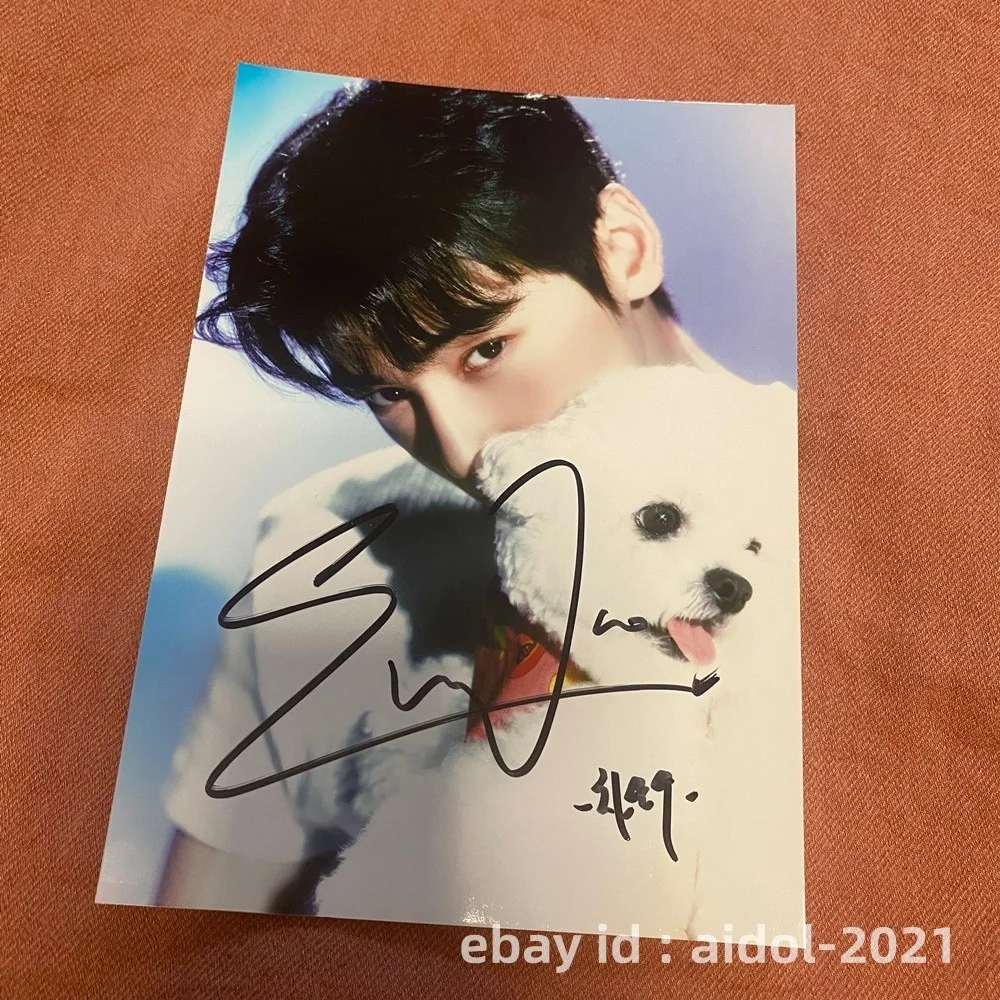 ASTRO Cha EunWoo Autographed Photo ELSE 4*6 Autographs Collectibles 2026C #Nice, изображение 3