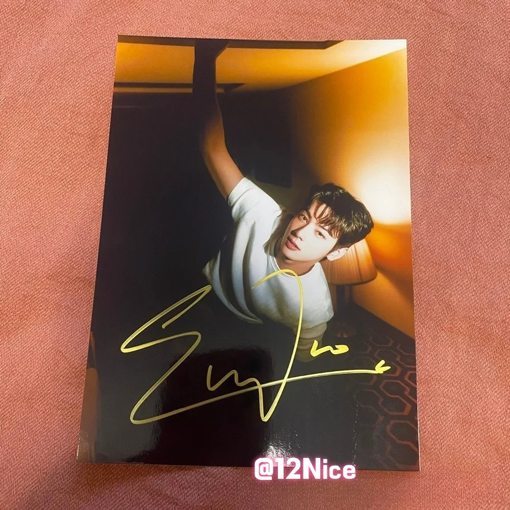 ASTRO Cha EunWoo Autographed Photo ELSE 4*6 Autographs Collectibles 2026B #Nice, изображение 4