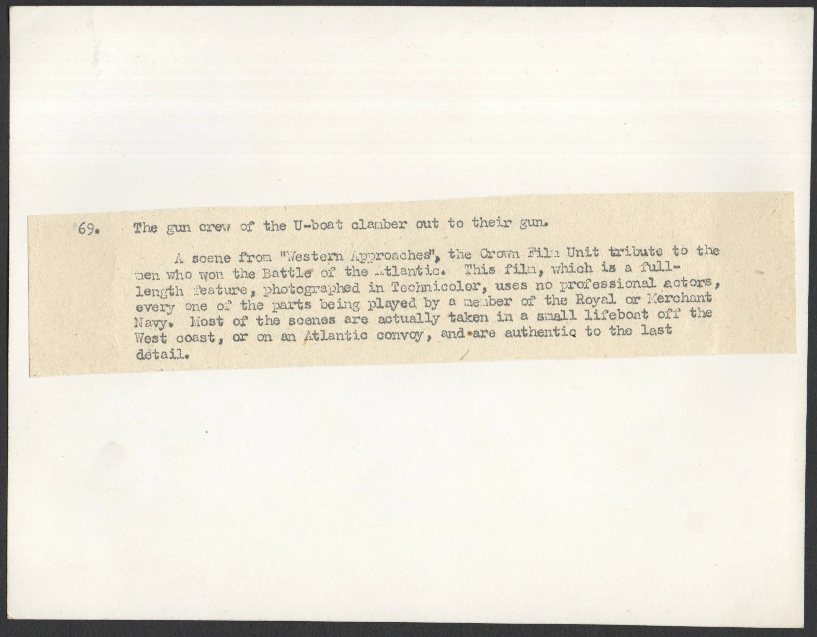 WESTERN APPROACHES 1944 Pat Jackson Crown Film unit Royal Navy 2 STILLS, image 4
