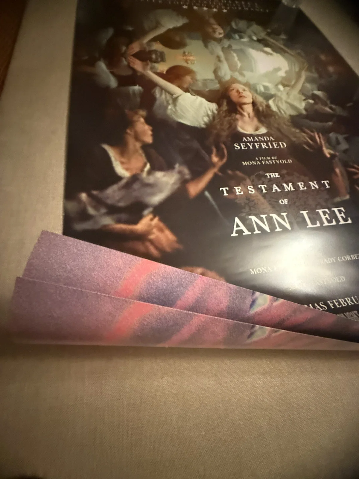The Testament of Ann Lee original one sheet movie poster mint condition, изображение 2