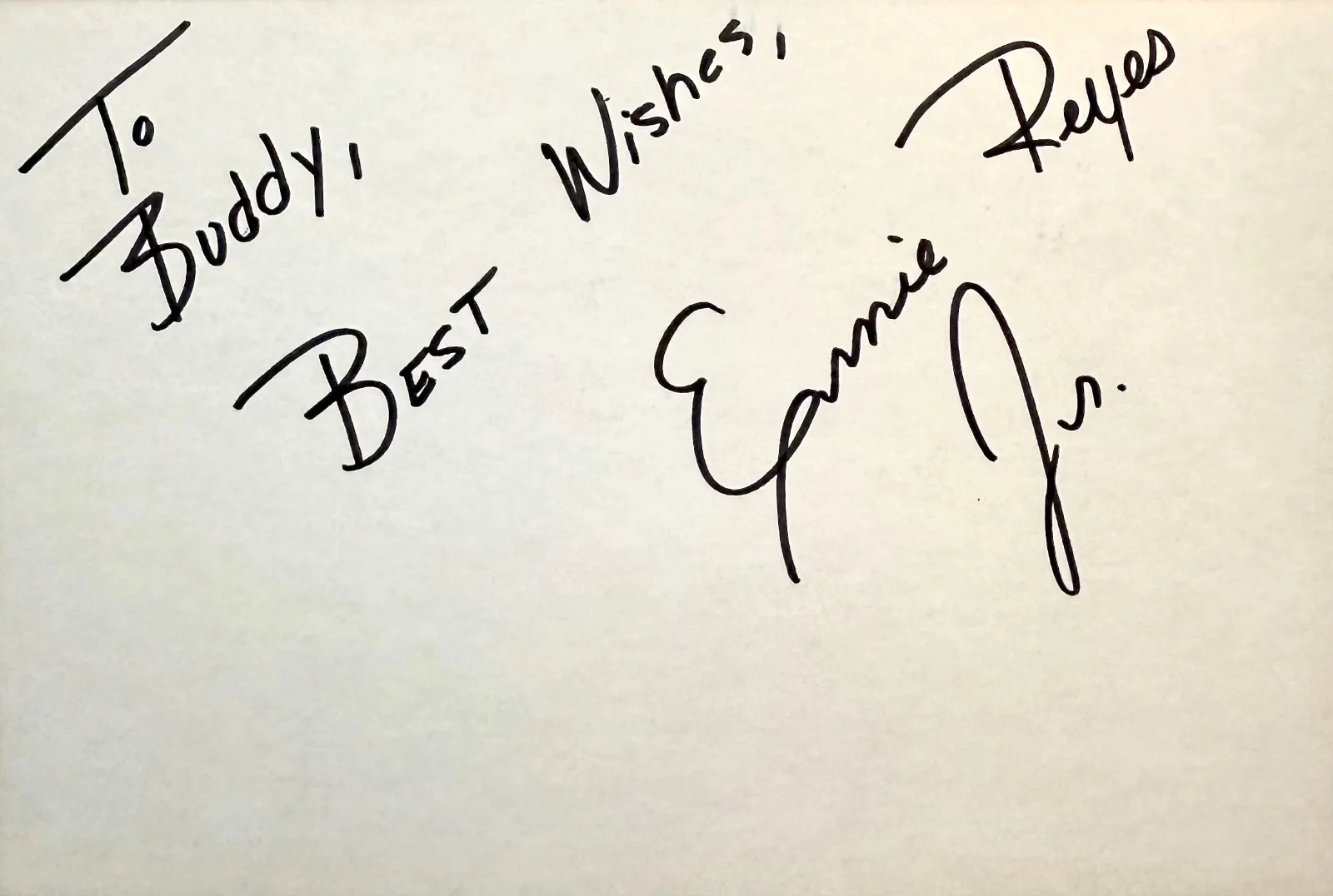 Ernie Reyes Jr — ERNIE REYES JR. Signed Autographed 4x6 INDEX CARD Teenage Mutant Ninja Turtles