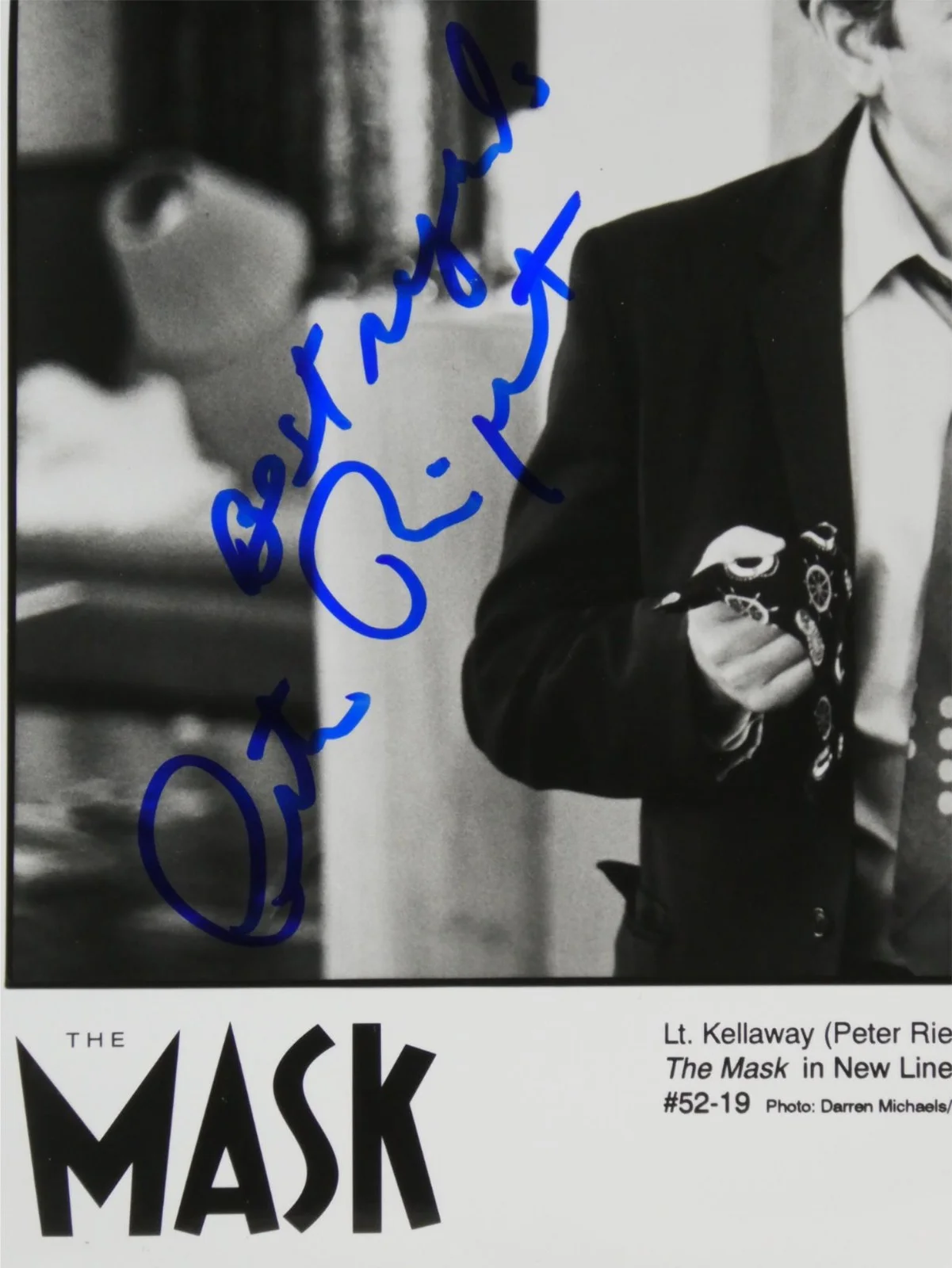 Peter Riegert — Peter Riegert Signed B&W 8x10 Promo Photo The Mask Autographed, image 2