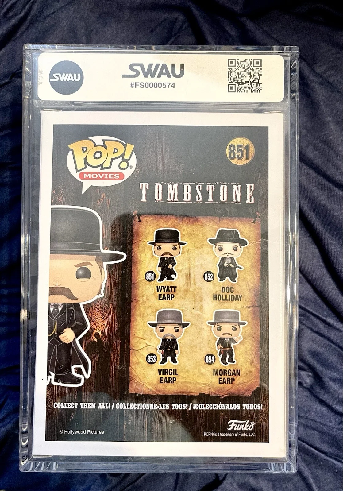Kurt Russell — Kurt Russell Wyatt Earp Tombstone 851 Signed Funko Pop JSA Letter Graded￼, изображение 4