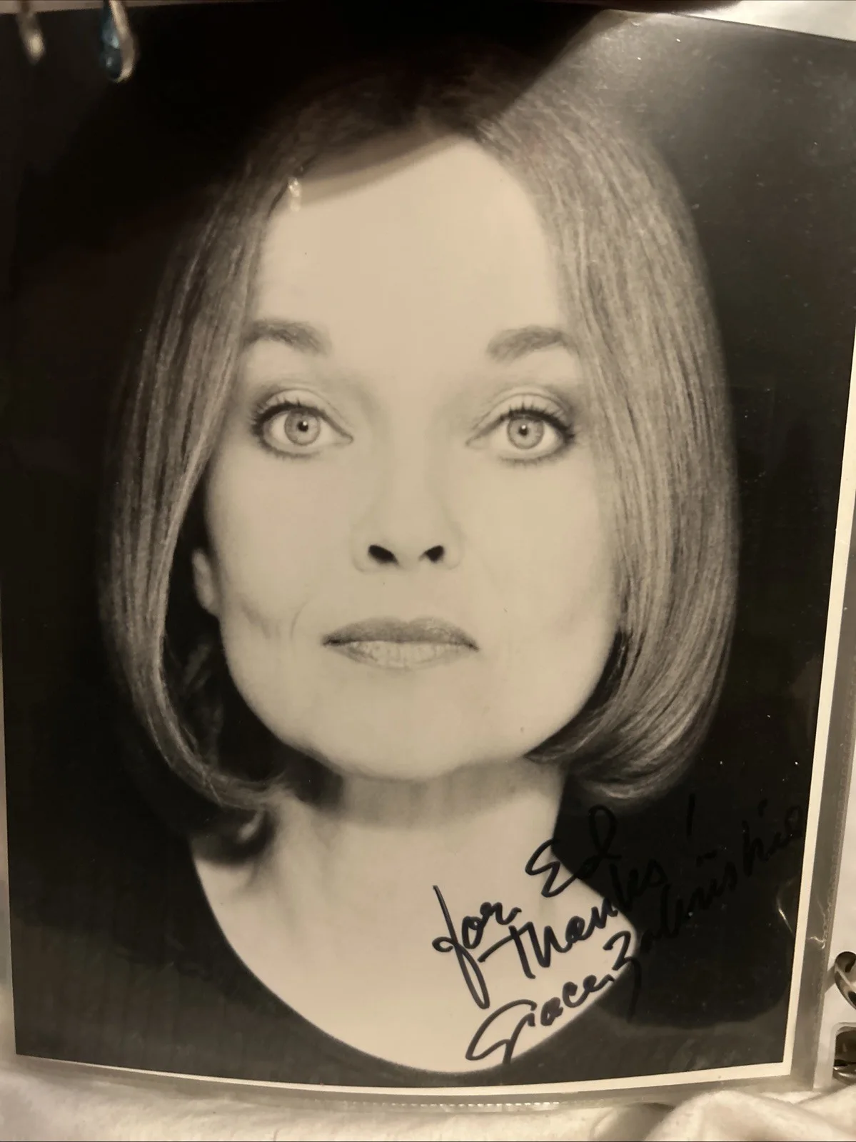 Grace Zabriskie — Grace Zabriskie Autographed Black And White 8x10 Photo, изображение 4