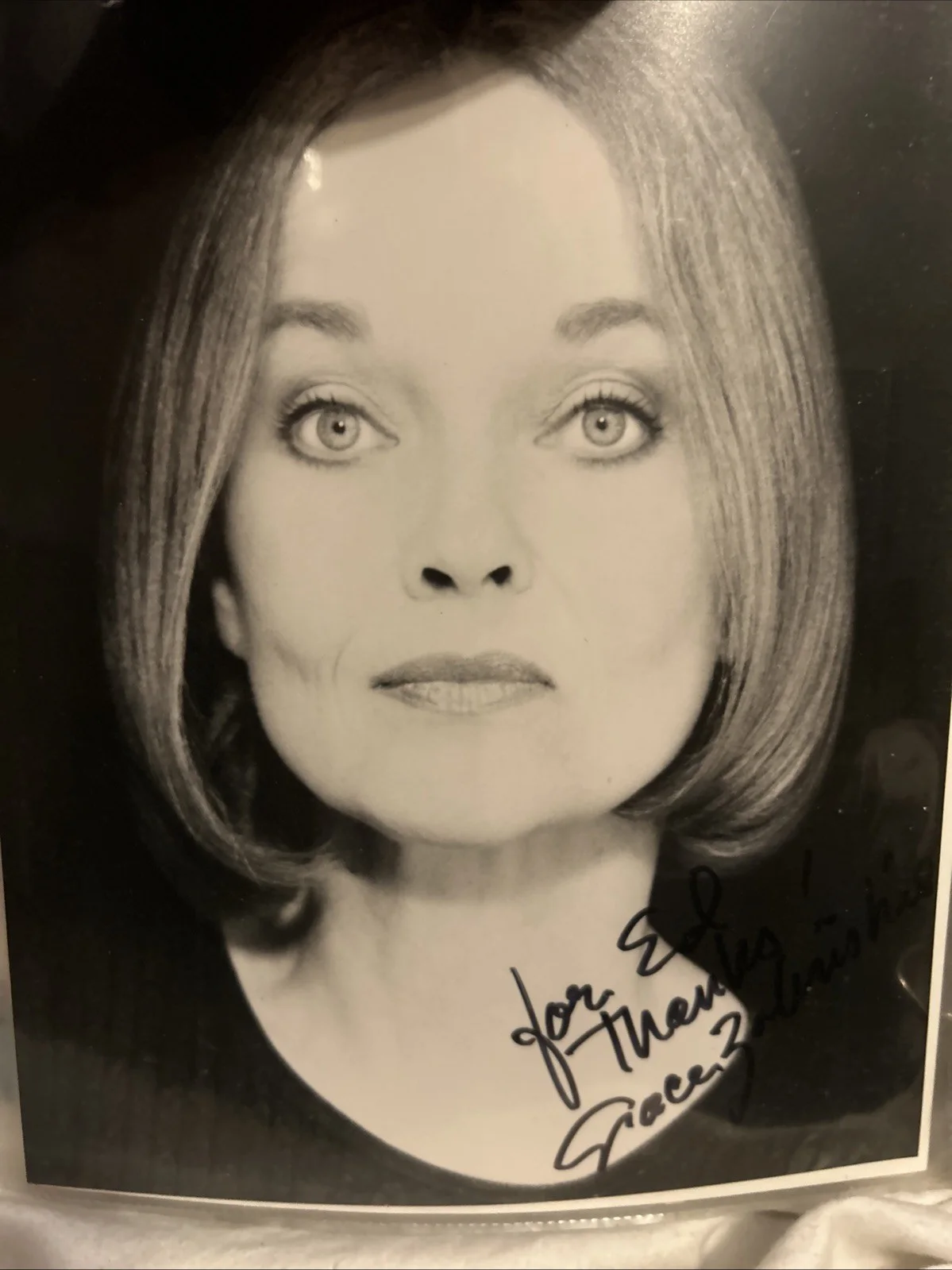 Grace Zabriskie — Grace Zabriskie Autographed Black And White 8x10 Photo, изображение 5
