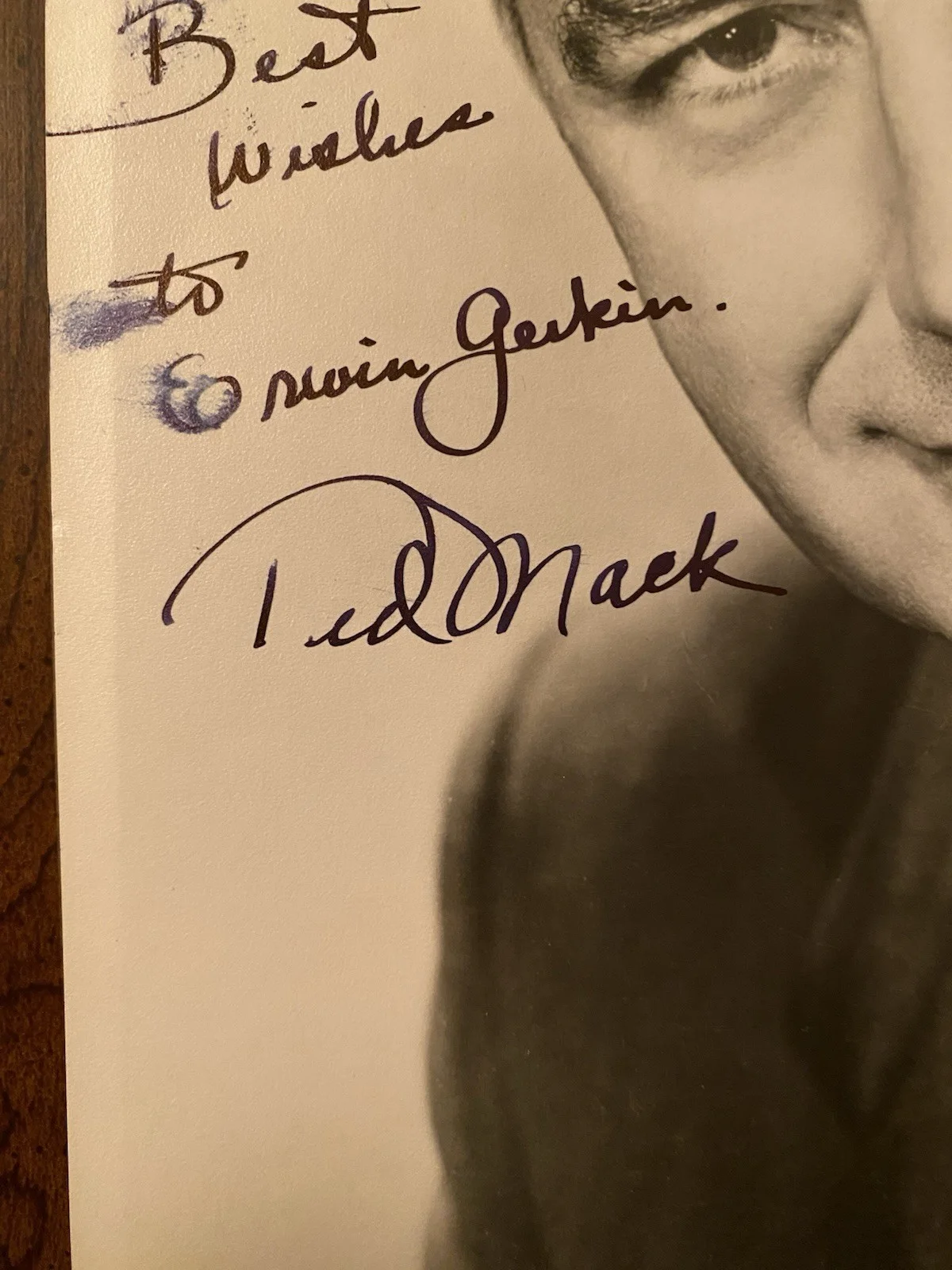 Ted Mack — Ted Mack Signed Autographed Photo With COA The Original Amateur Hour, изображение 2