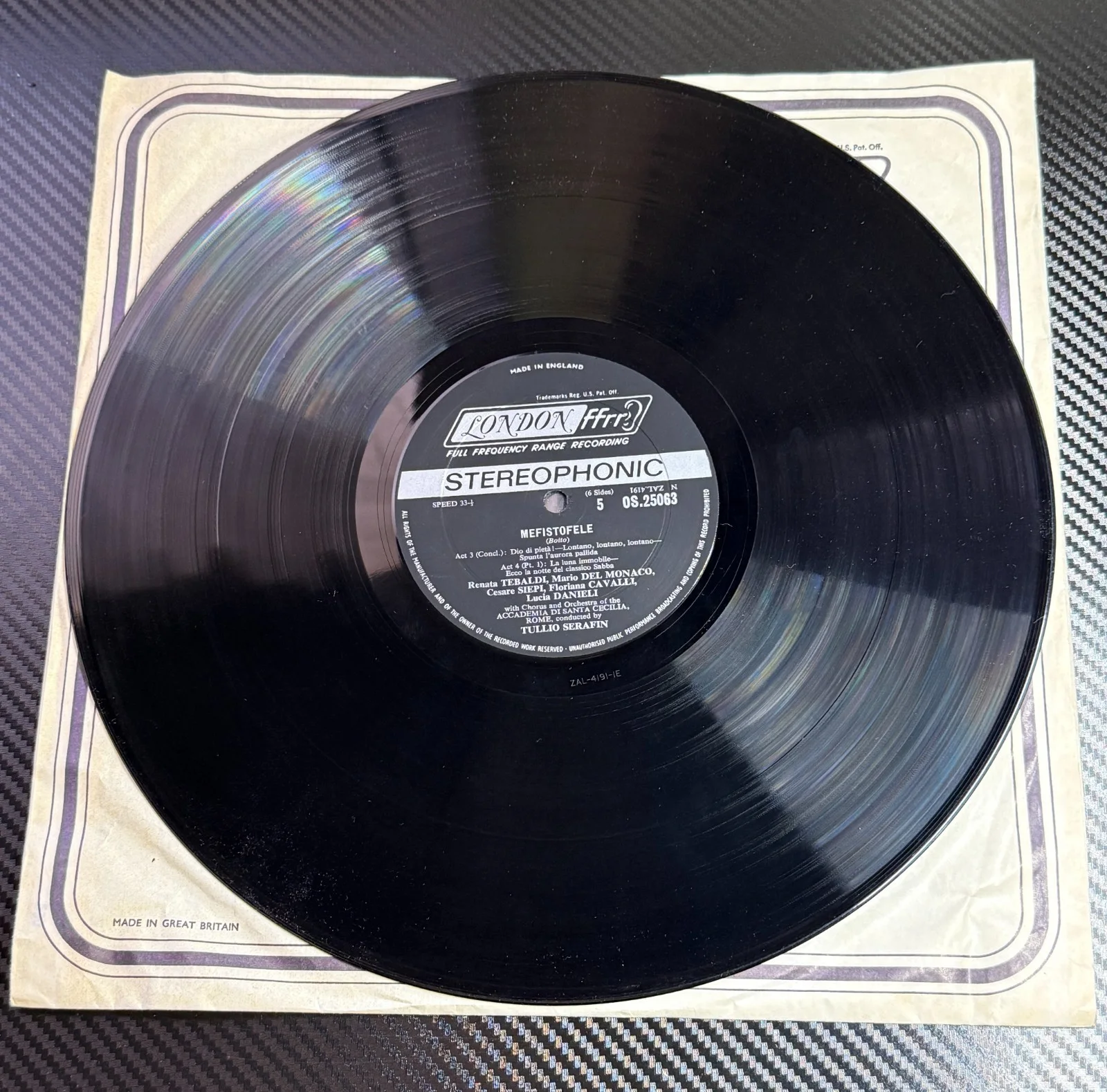 Renata Tebaldi Signed Photo 1966 Autograph + Mefistofele Opera London ffrr LP, изображение 5