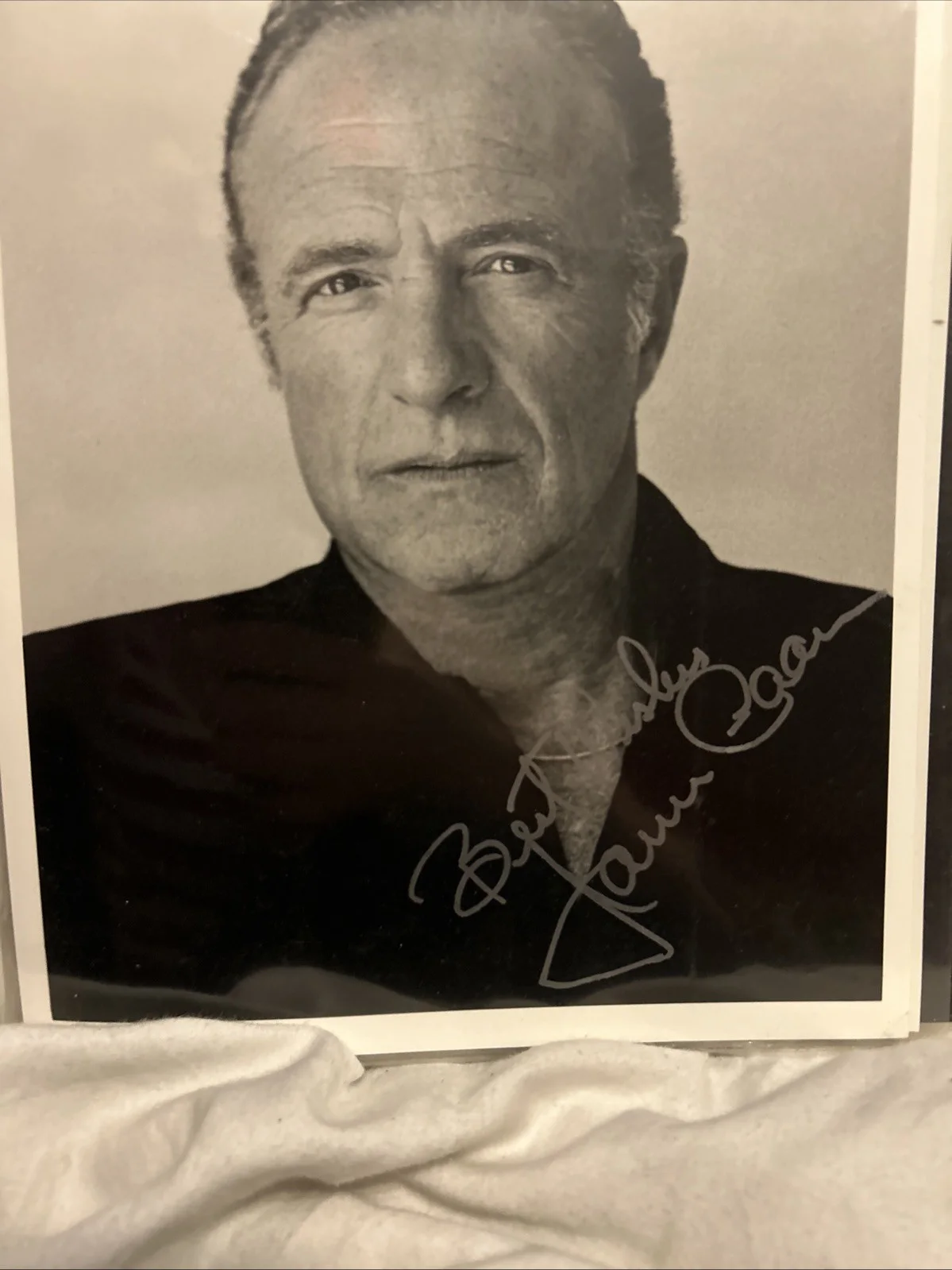 James Caan — James Caan Autographed Black & White 8x10 Photo Silver Marker