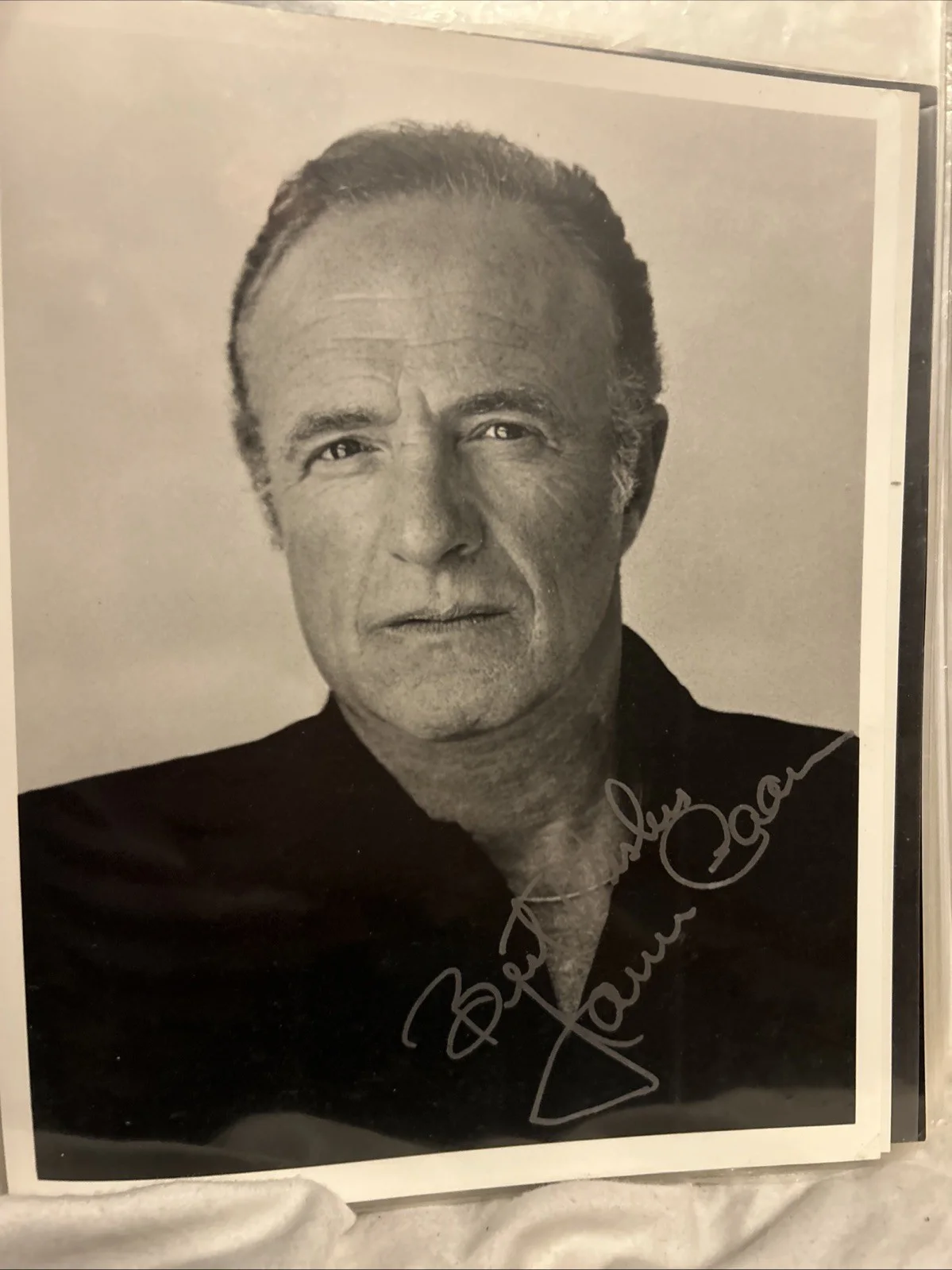 James Caan — James Caan Autographed Black & White 8x10 Photo Silver Marker, изображение 2