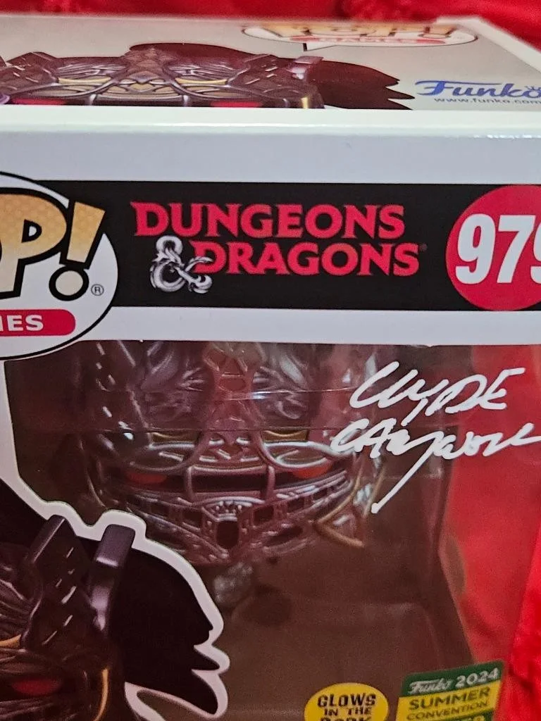 CLYDE CALDWELL — CLYDE CALDWELL SIGNED AUTOGRAPHED FUNKO POP! 979 LORD SOTH DUNGIONS DRAGONS COA, изображение 2