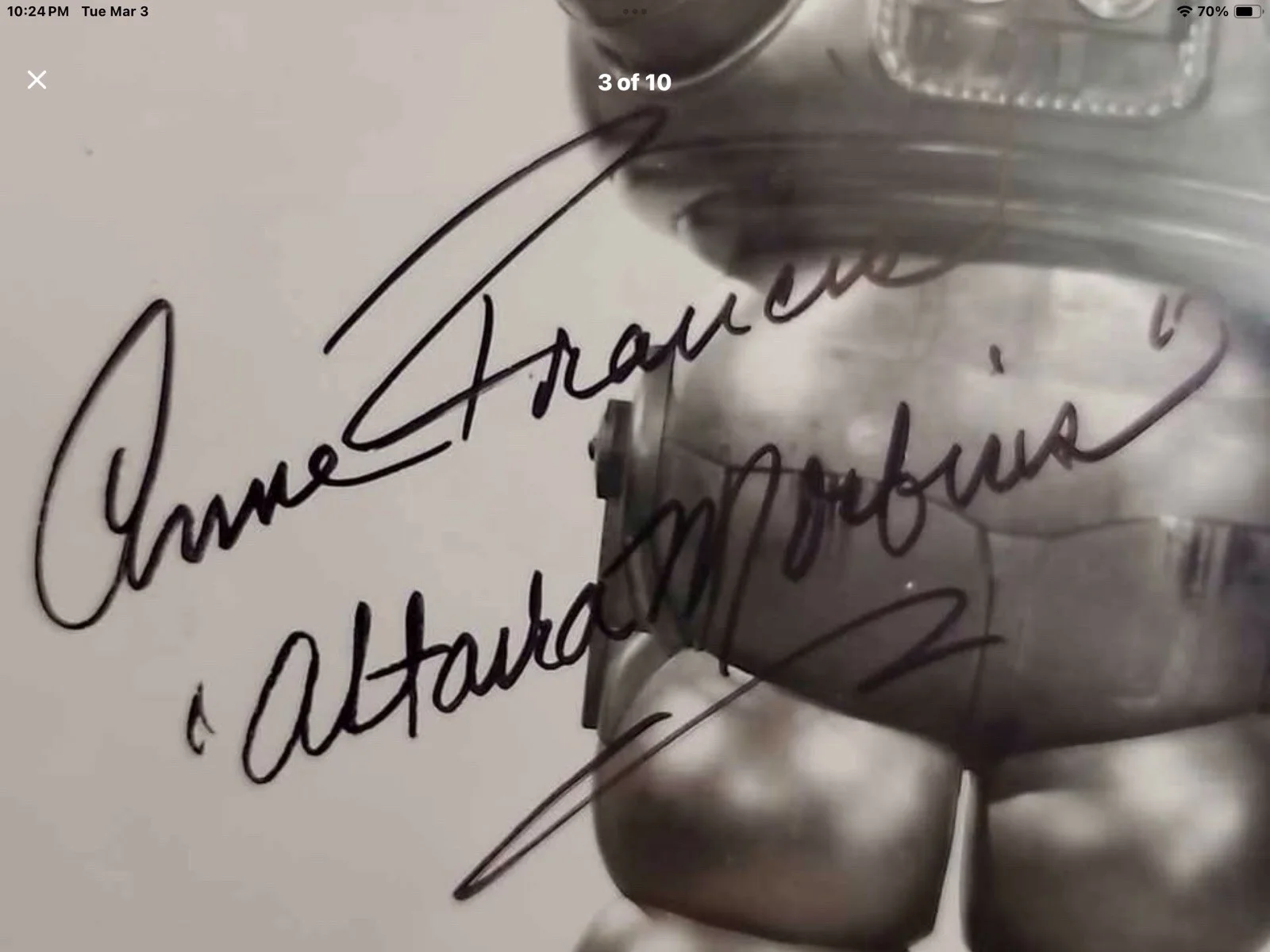 Forbidden Planet Multisigned Photo Leslie Nielsen, Francis, and Stevens, image 3