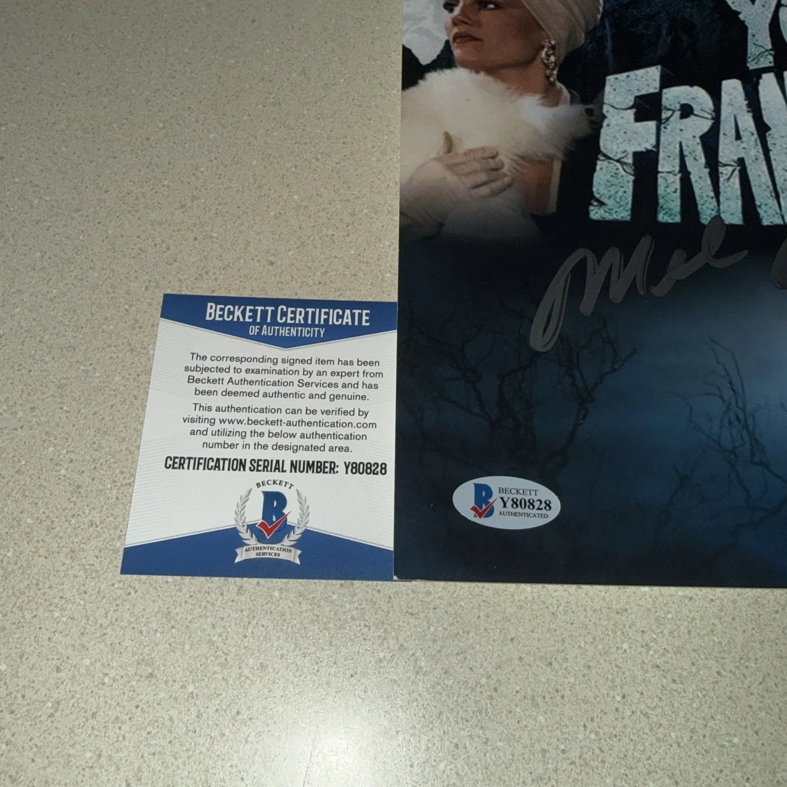 Mel Brooks — COMEDIAN MEL BROOKS signed autographed 12X18 YOUNG FRANKENSTEIN FILM BECKETT COA, изображение 3