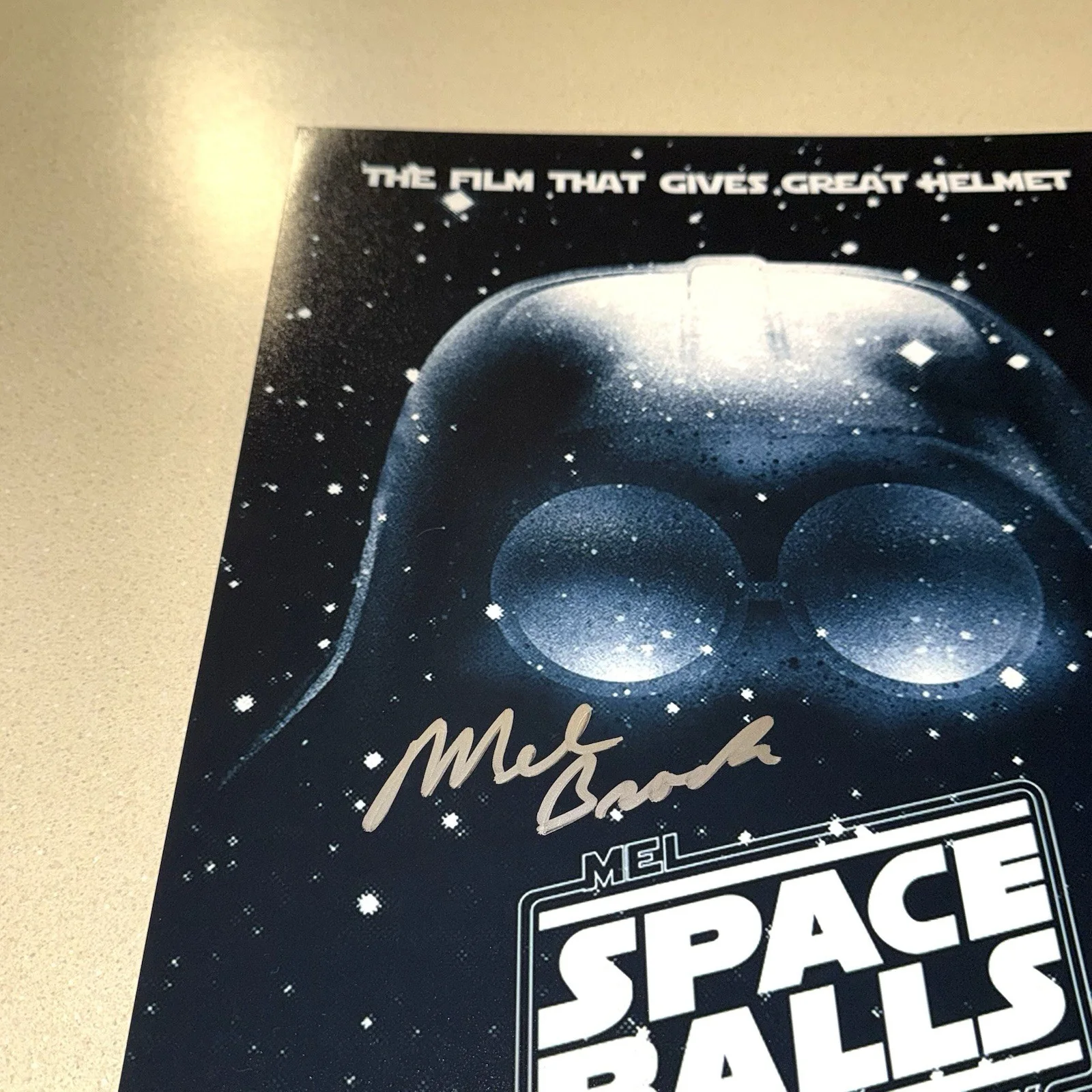 Mel Brooks — COMEDIAN MEL BROOKS signed autographed 12X18 SPACEBALLS FILM BECKETT BAS COA, изображение 2