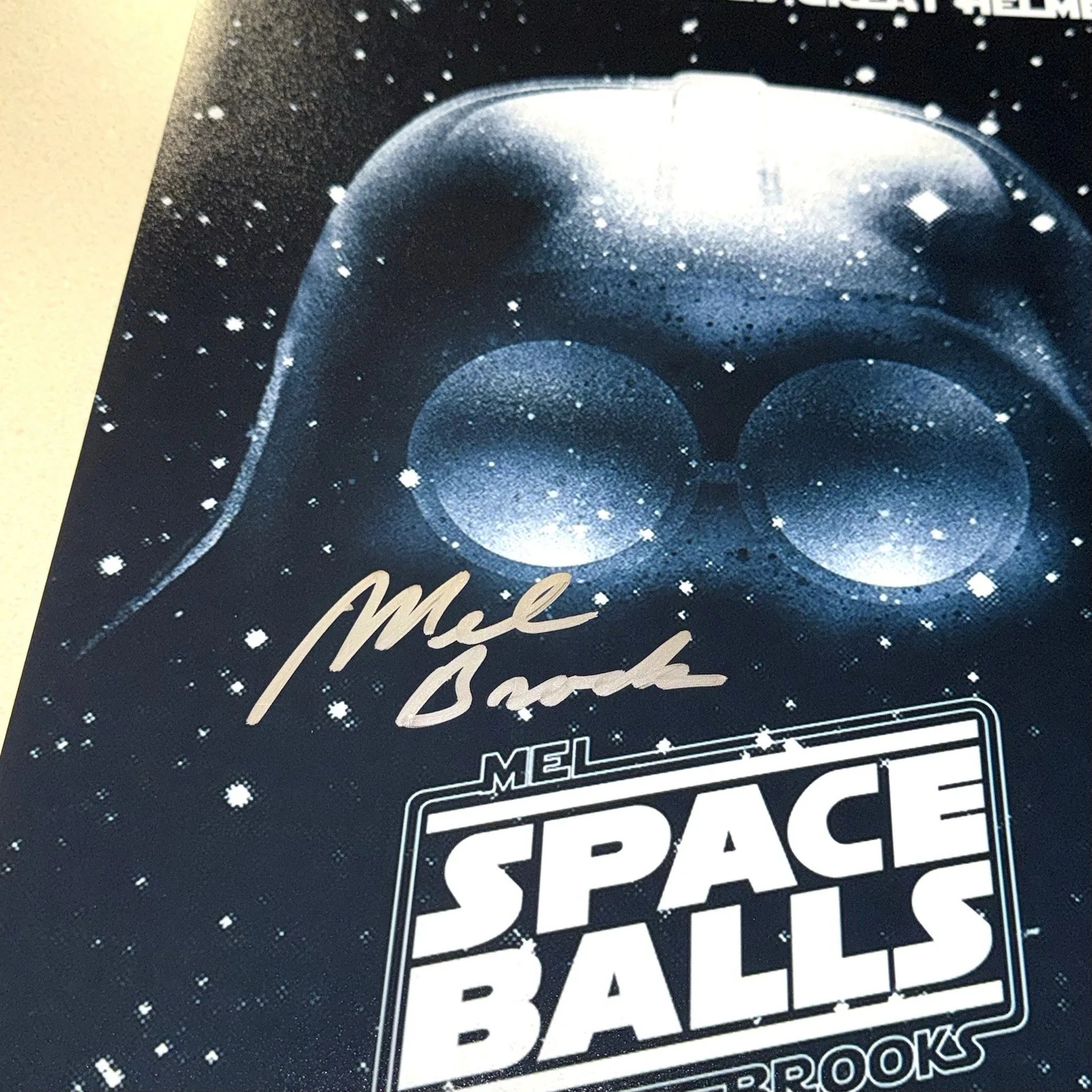 Mel Brooks — COMEDIAN MEL BROOKS signed autographed 12X18 SPACEBALLS MOVIE BECKETT BAS COA, image 2