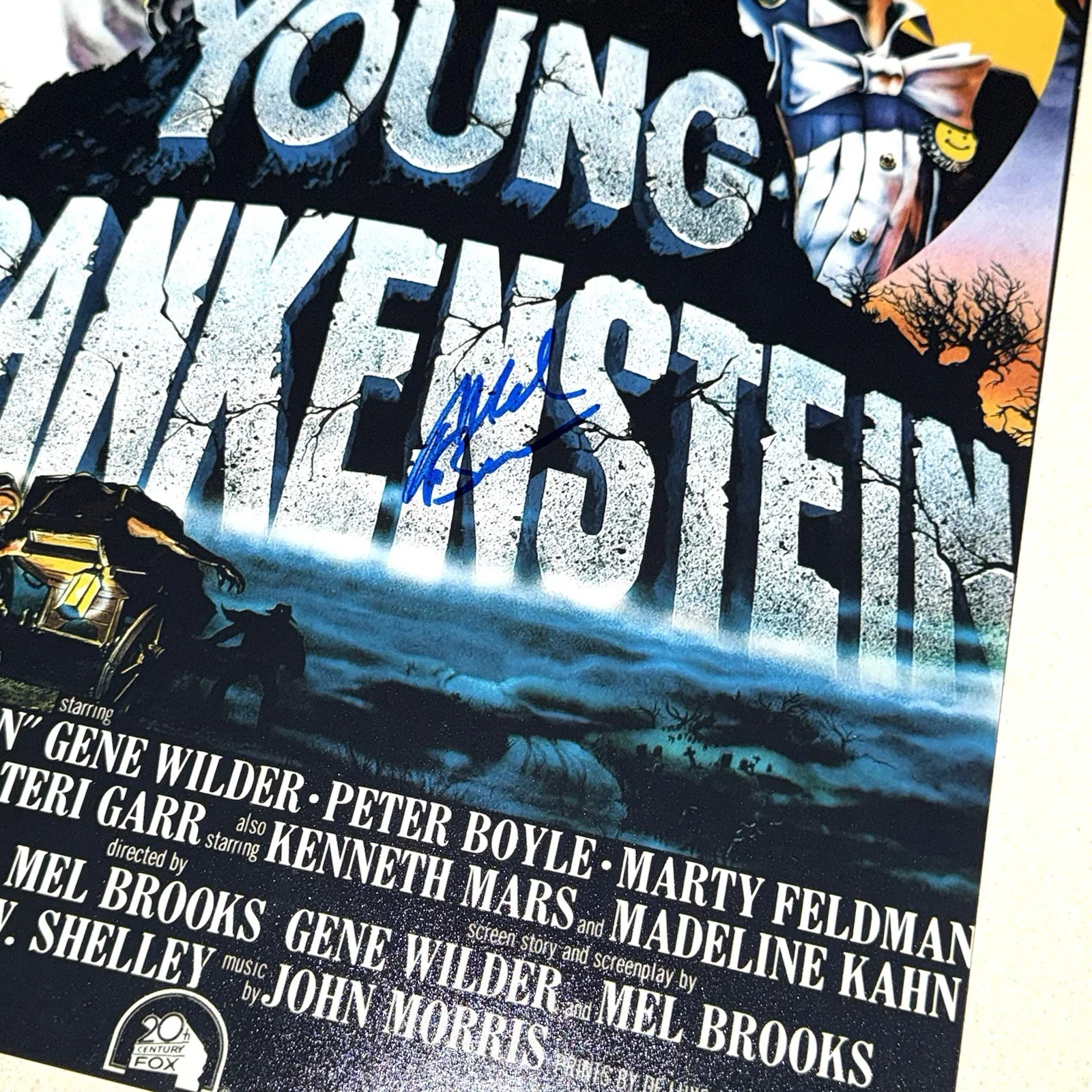 Mel Brooks — COMEDIAN MEL BROOKS signed autographed 12X18 YOUNG FRANKENSTEIN BECKETT BAS COA, image 2
