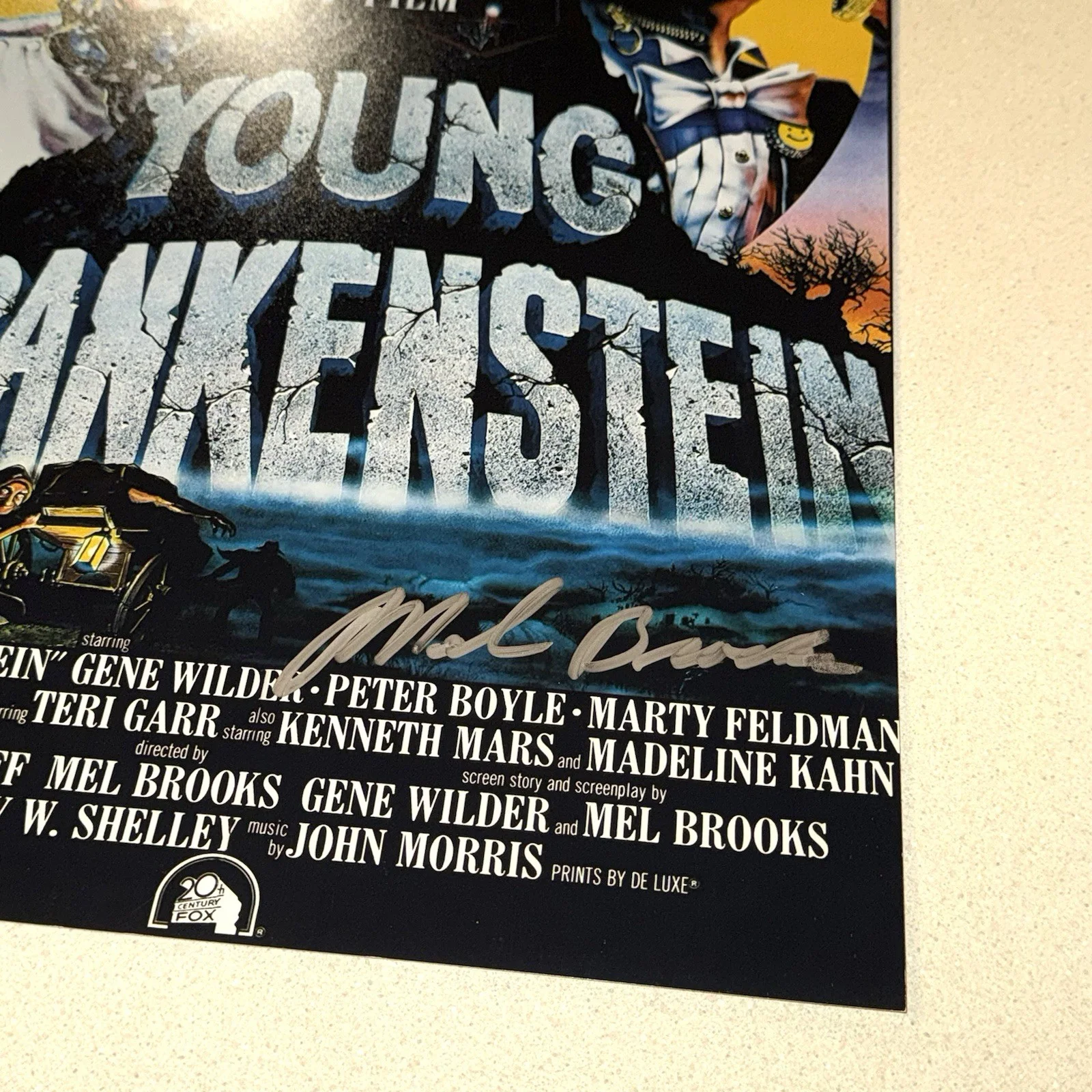 Mel Brooks — COMEDIAN MEL BROOKS signed autographed 12X18 YOUNG FRANKENSTEIN BECKETT BAS COA, изображение 2