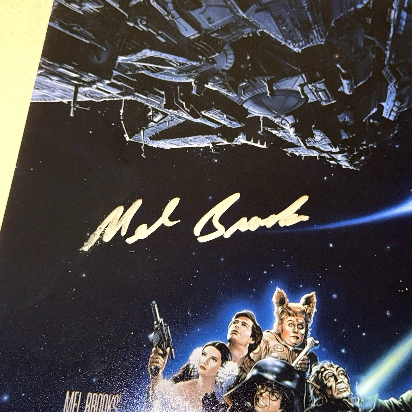 Mel Brooks — MEL BROOKS signed autographed 12X18 SPACEBALLS MOVIE COMEDY BECKETT BAS COA, image 2