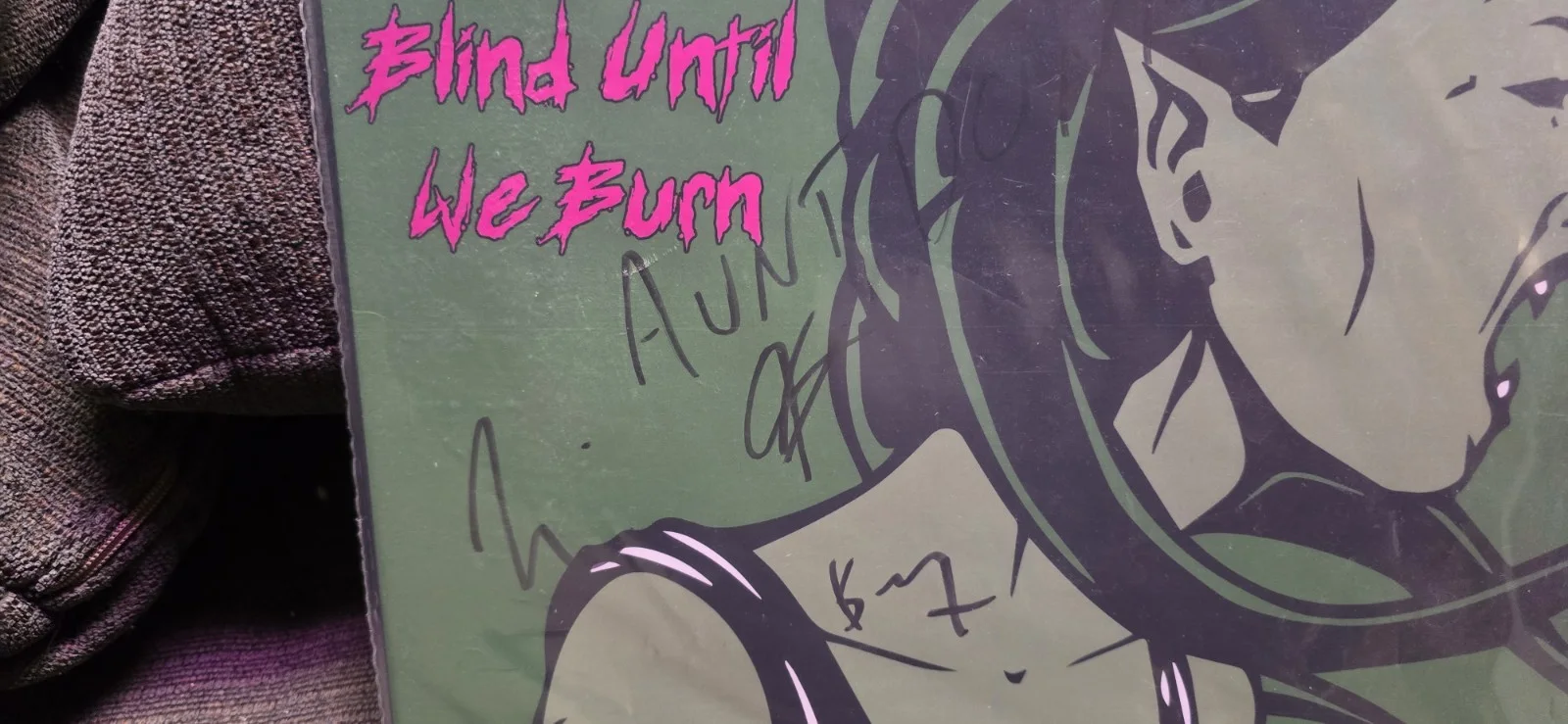 Kissing Candice Blind Until We Burn Autographed pink vinyl, изображение 2
