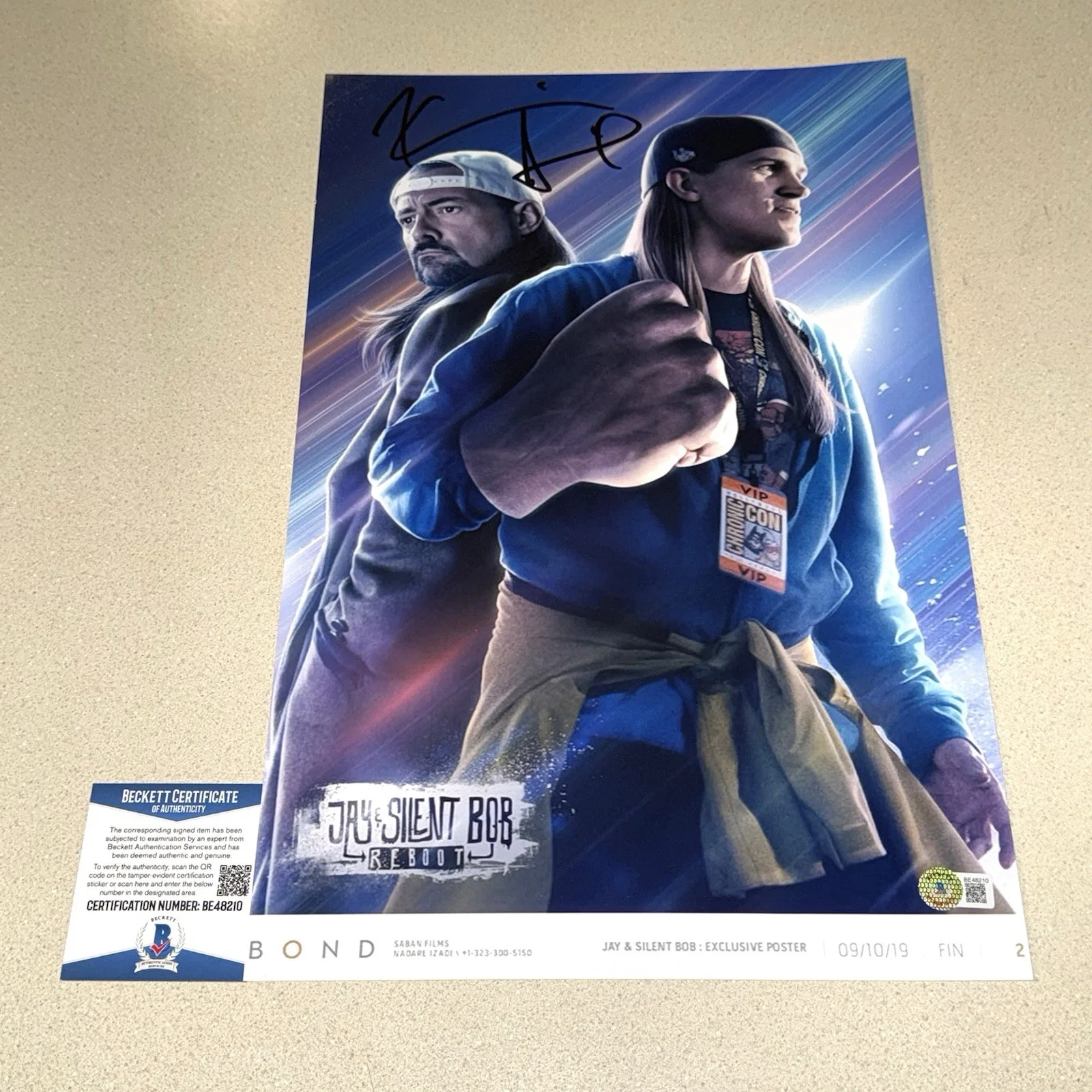 Kevin Smith — KEVIN SMITH signed autographed 11x17 PHOTO JAY AND SILENT BOB REBOOT BECKETT COA