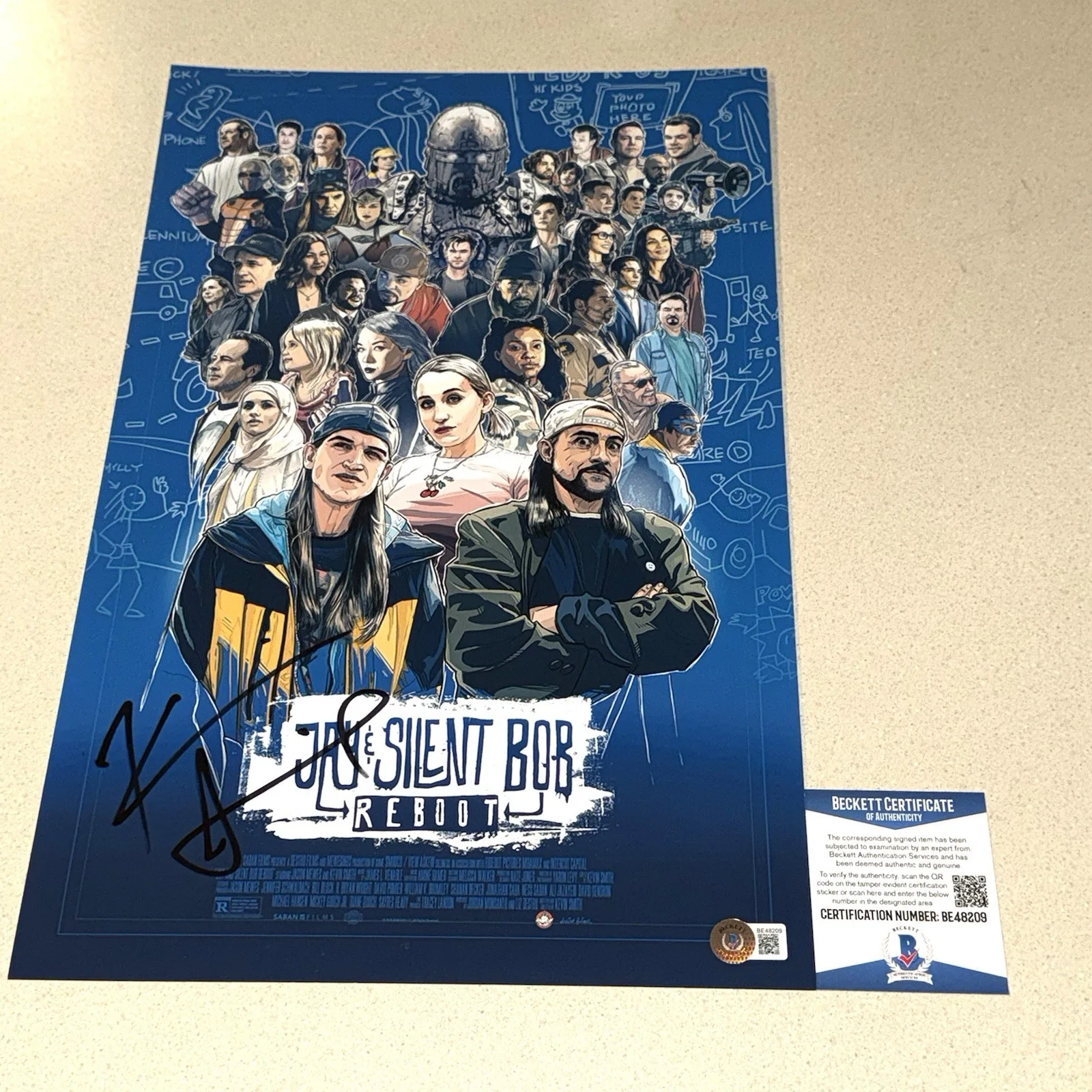 Kevin Smith — KEVIN SMITH signed autographed 11x17 PHOTO JAY AND SILENT BOB REBOOT BECKETT COA