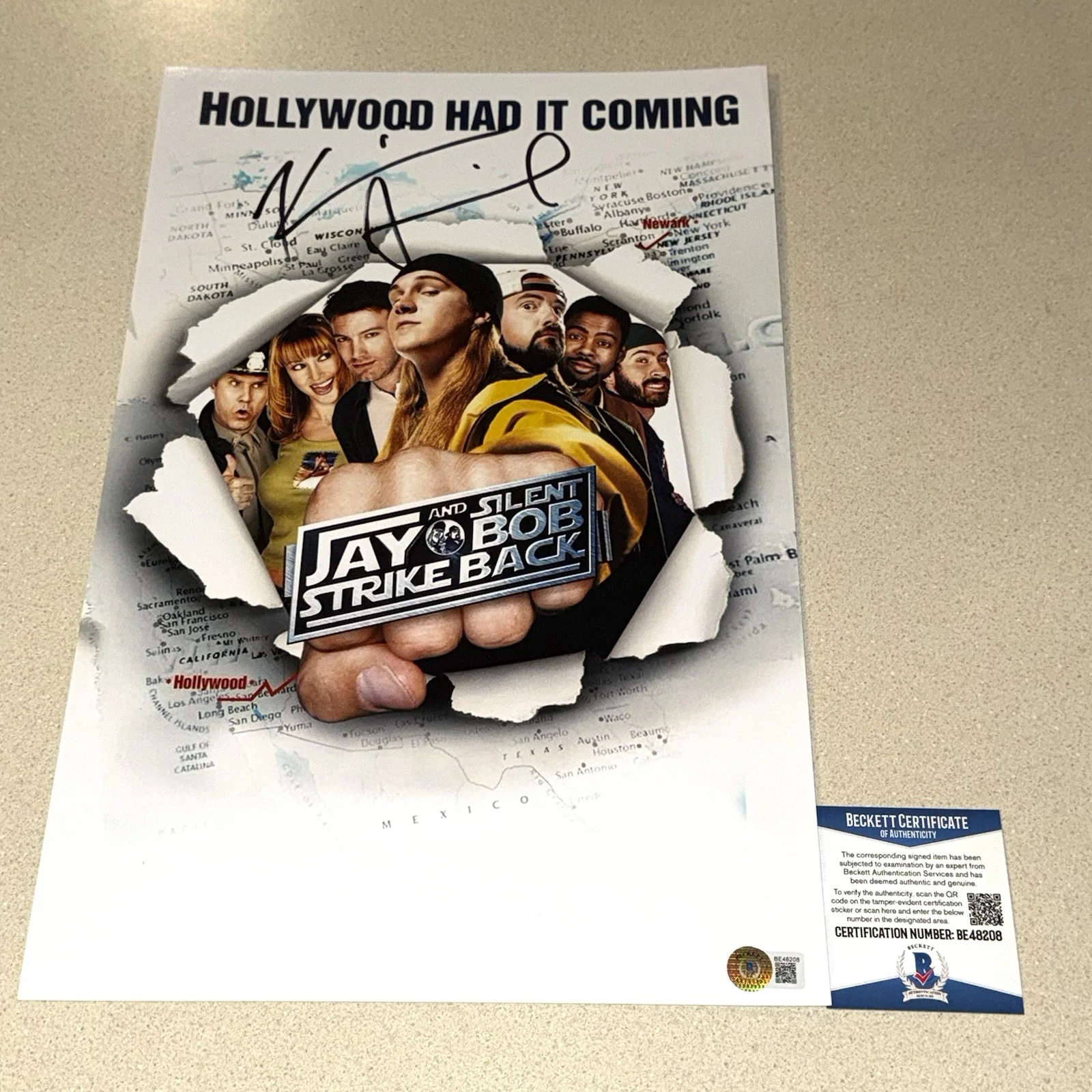 Kevin Smith — KEVIN SMITH signed autographed 11x17 PHOTO JAY AND SILENT BOB BECKETT BAS COA