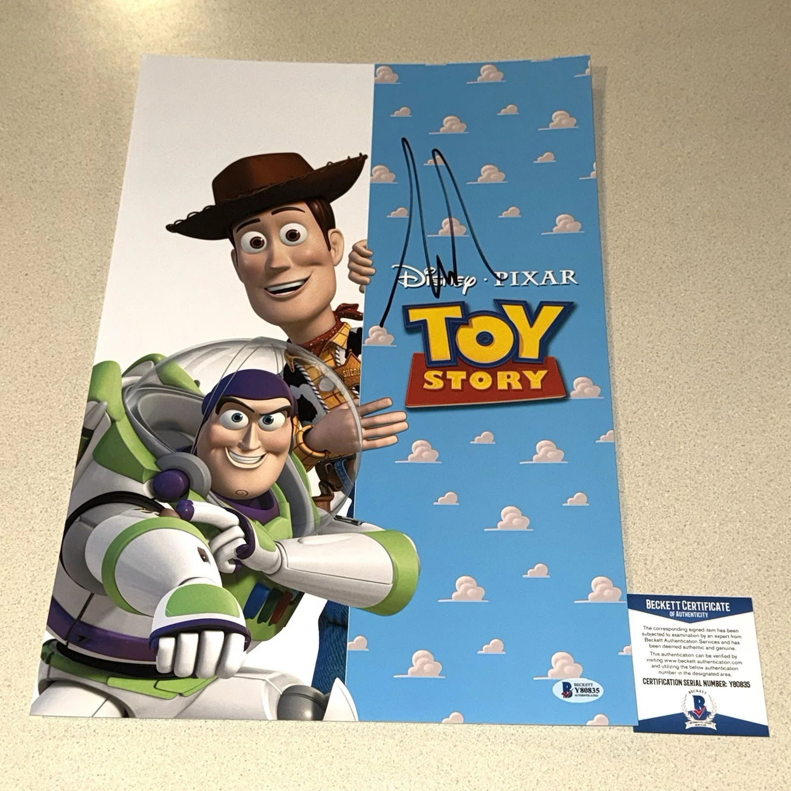 Tim Allen — TIM ALLEN signed autographed 12X18 BUZZ LIGHT YEAR TOY STORY BECKETT BAS COA