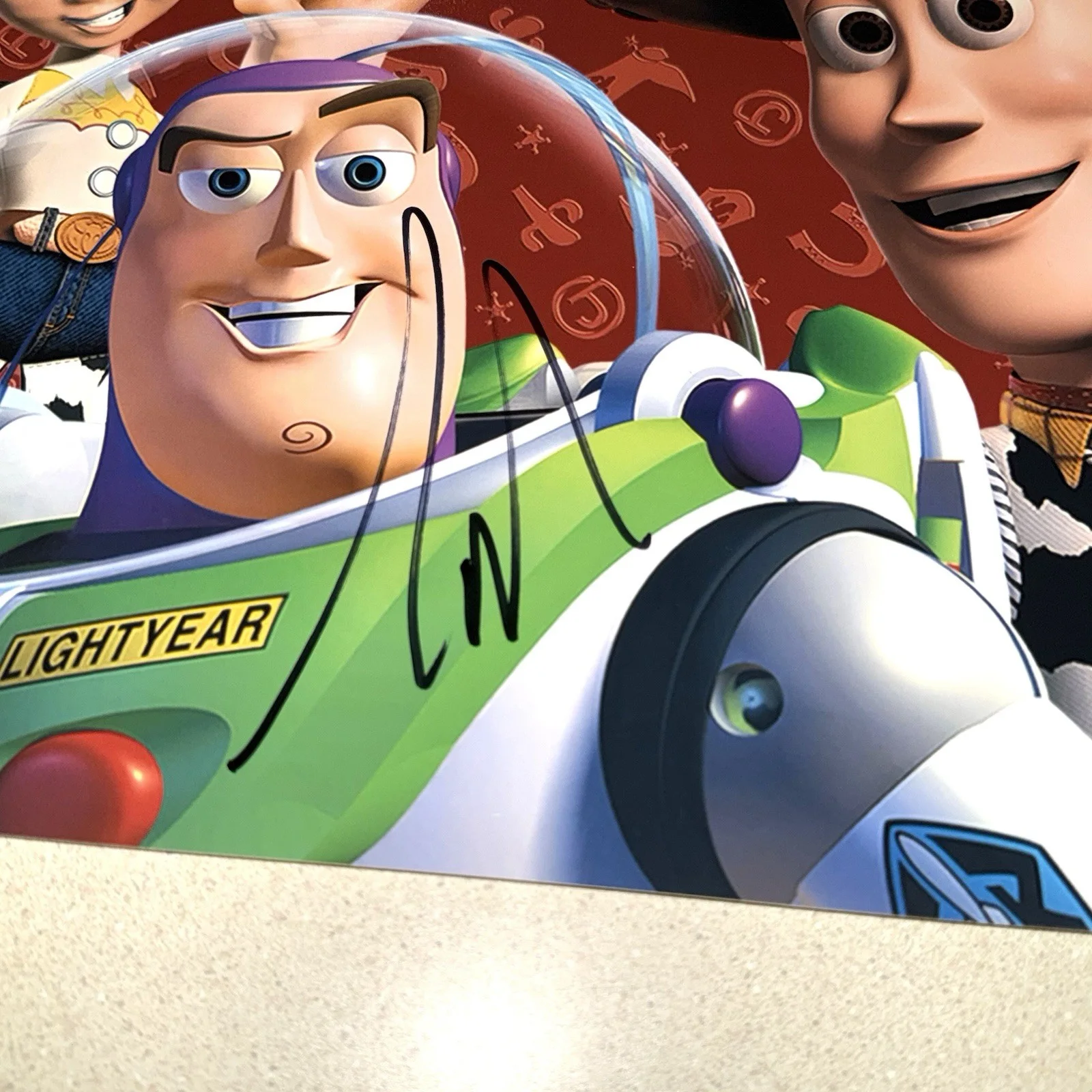 Tim Allen — TIM ALLEN signed autographed 12X18 BUZZ LIGHT YEAR TOY STORY 2 BECKETT BAS COA, изображение 2