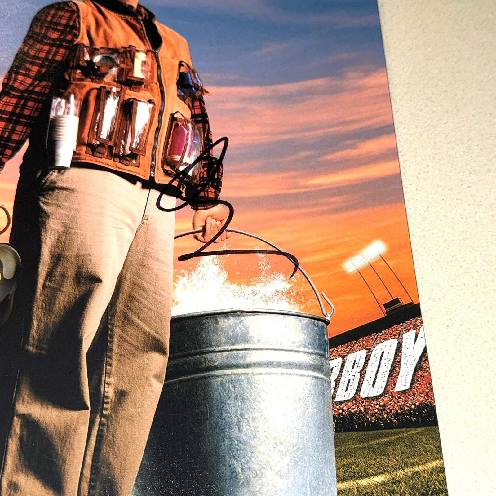 Adam Sandler — ADAM SANDLER signed autographed 12X18 PHOTO THE WATERBOY MOVIE BECKETT BAS COA, изображение 2