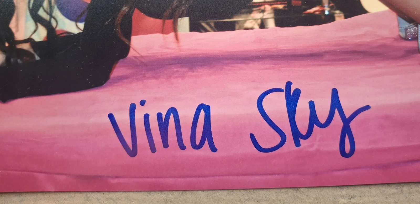 Vina SKY Signed 8x12" PHOTO #7 Silver Boots, image 2