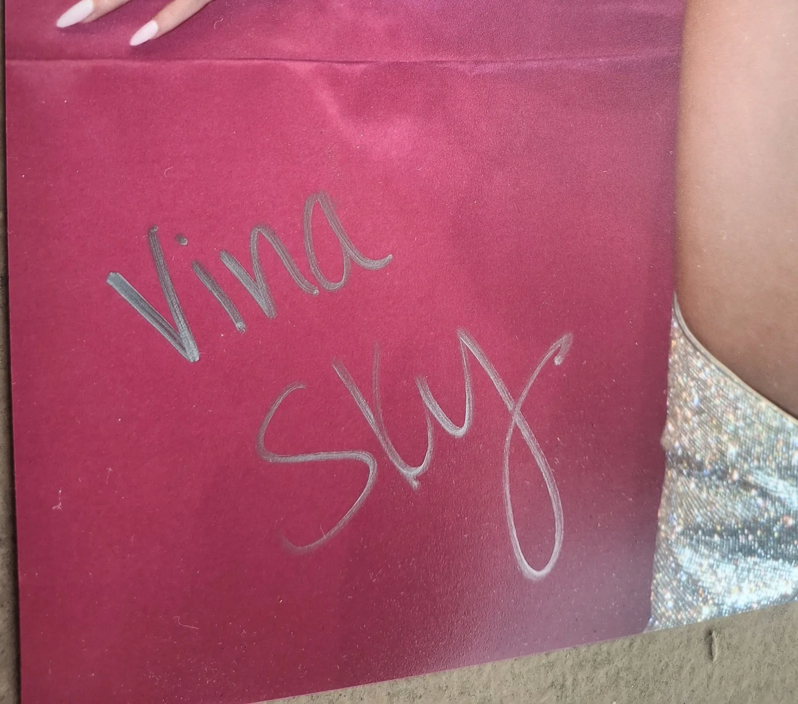 Vina SKY Signed 8x12" PHOTO #4- Hottie, image 2