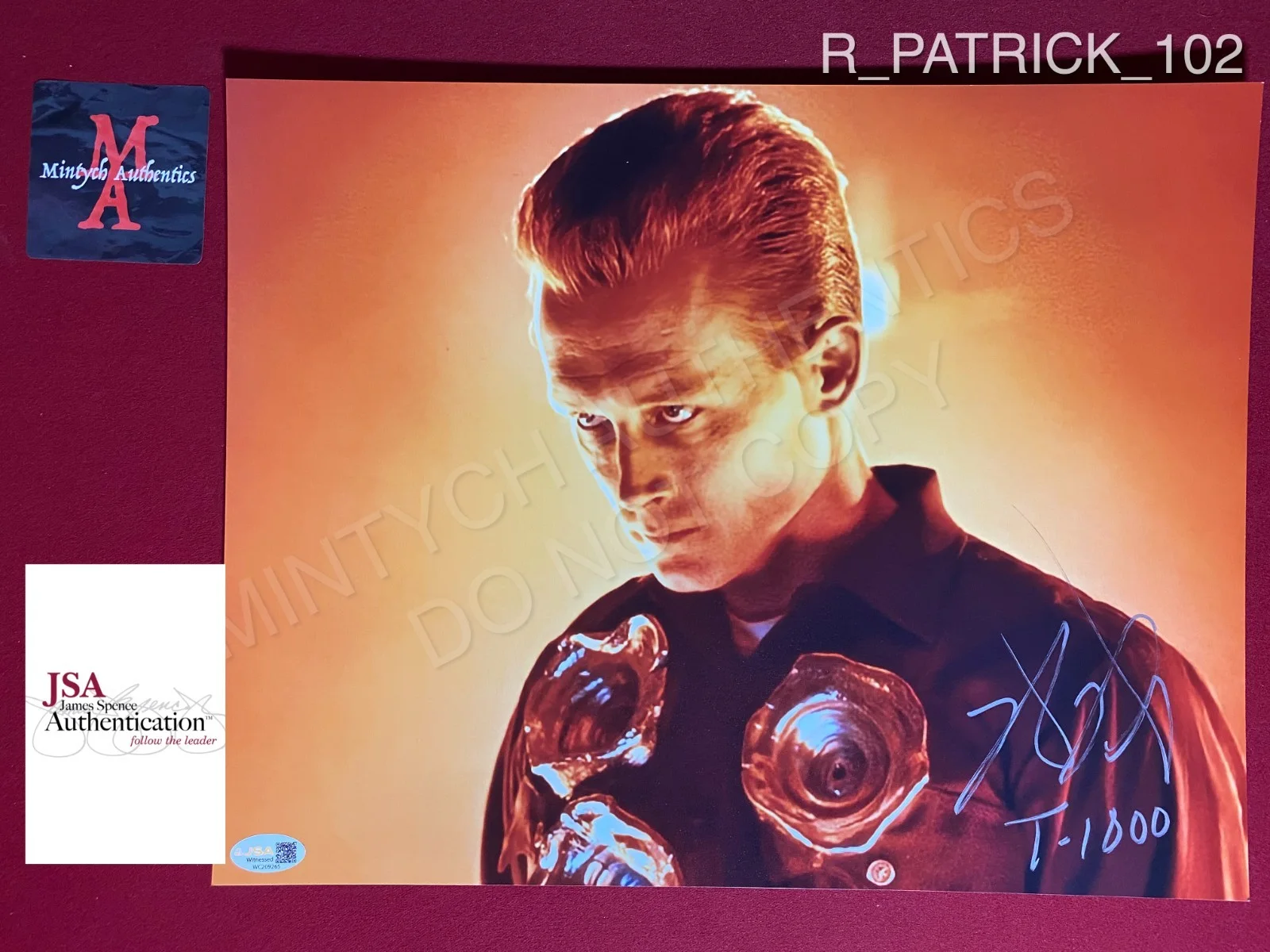 Robert Patrick — Robert Patrick autographed 8x10 photo Terminator 2 T2 Judgment Day T-1000 JSA