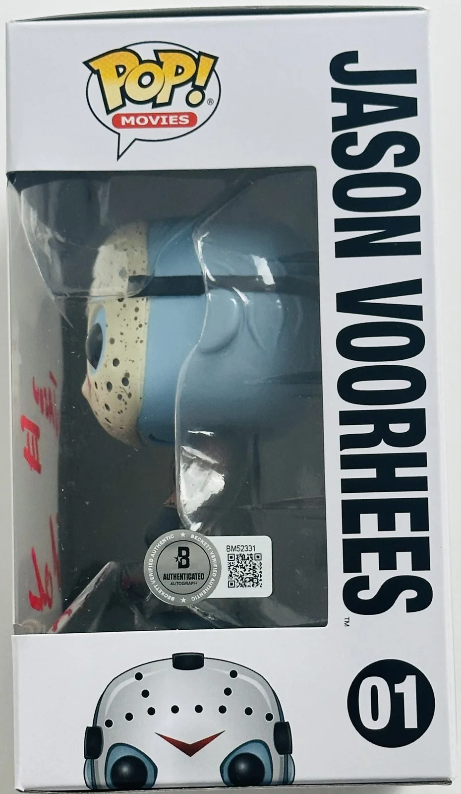 Mike Deluna — MIKE DELUNA SIGNED JASON VOORHESS FUNKO POP FRIDAY THE 13TH AUTOGRAPH BAS 331, изображение 2