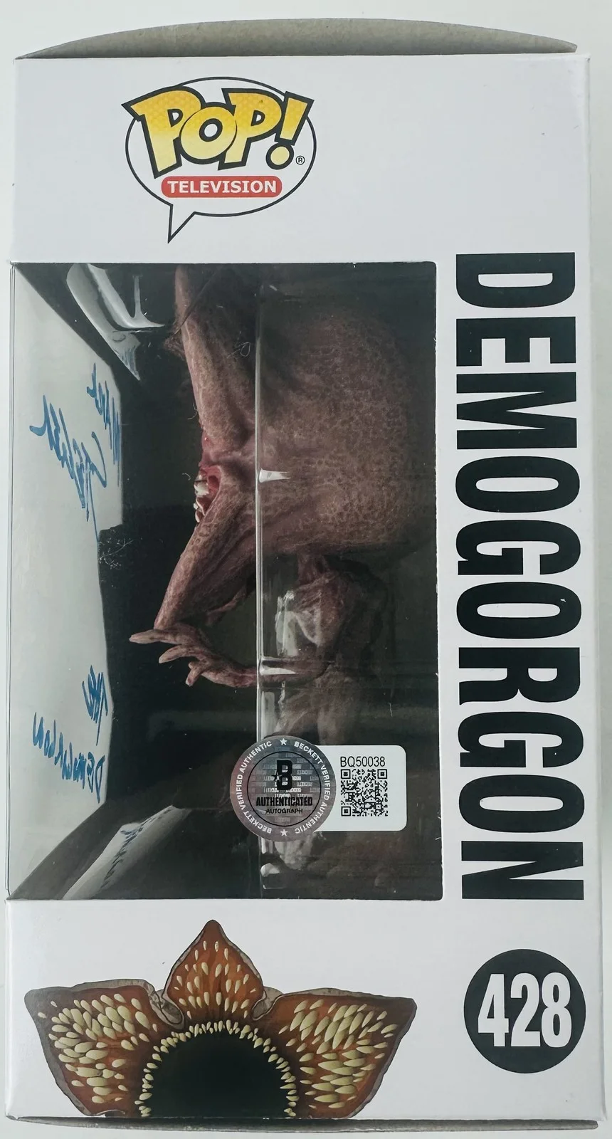 Mark Steger — Mark Steger signed Demogorgon Funko 428 Stranger Things Autograph BAS 038, image 2