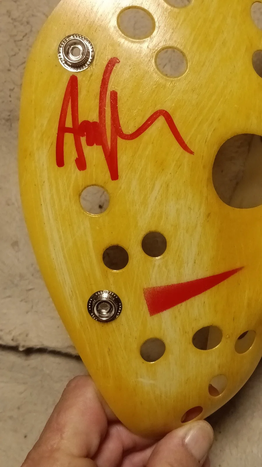 Jason 1 — Ari Lehman Autographed Jason Mask Friday the 13th Beckett 'Kill Count 146!', изображение 2