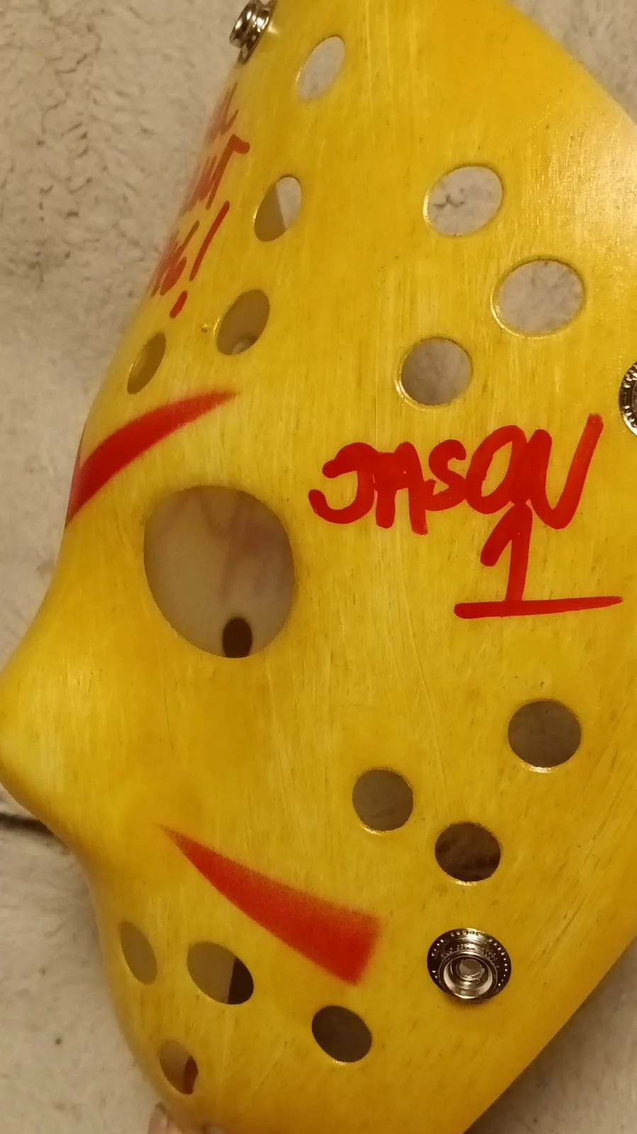 Jason 1 — Ari Lehman Autographed Jason Mask Friday the 13th Beckett 'Kill Count 146!', изображение 3