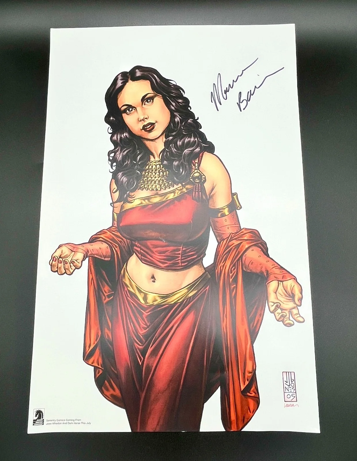 Morna Baccarin — Dark Horse Comics Serenity #1 of 3 Poster "Inara" Signed by Morena Baccarin, изображение 4