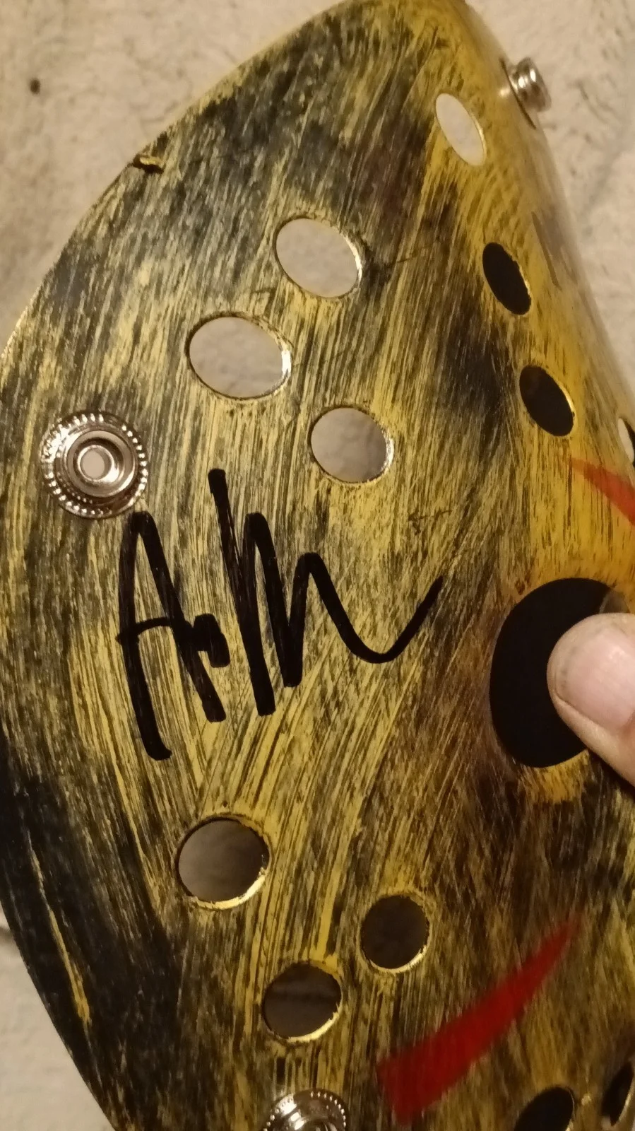 Ari Lehman The actor who played Jason in Friday The 13th Part 1 signed mask, image 2