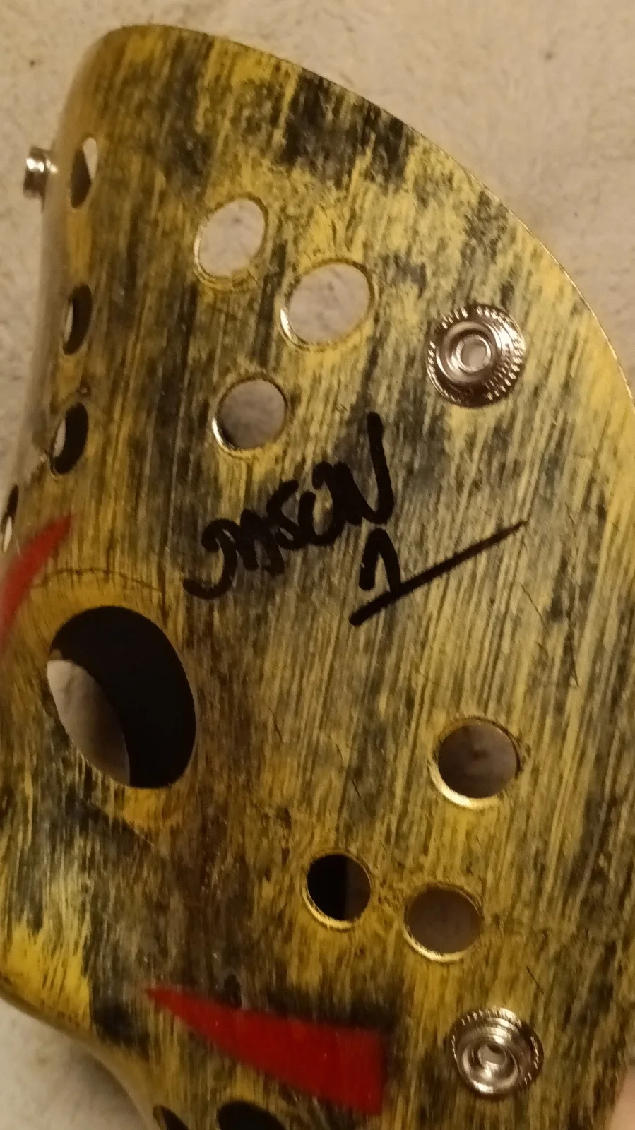 Ari Lehman The actor who played Jason in Friday The 13th Part 1 signed mask, image 3