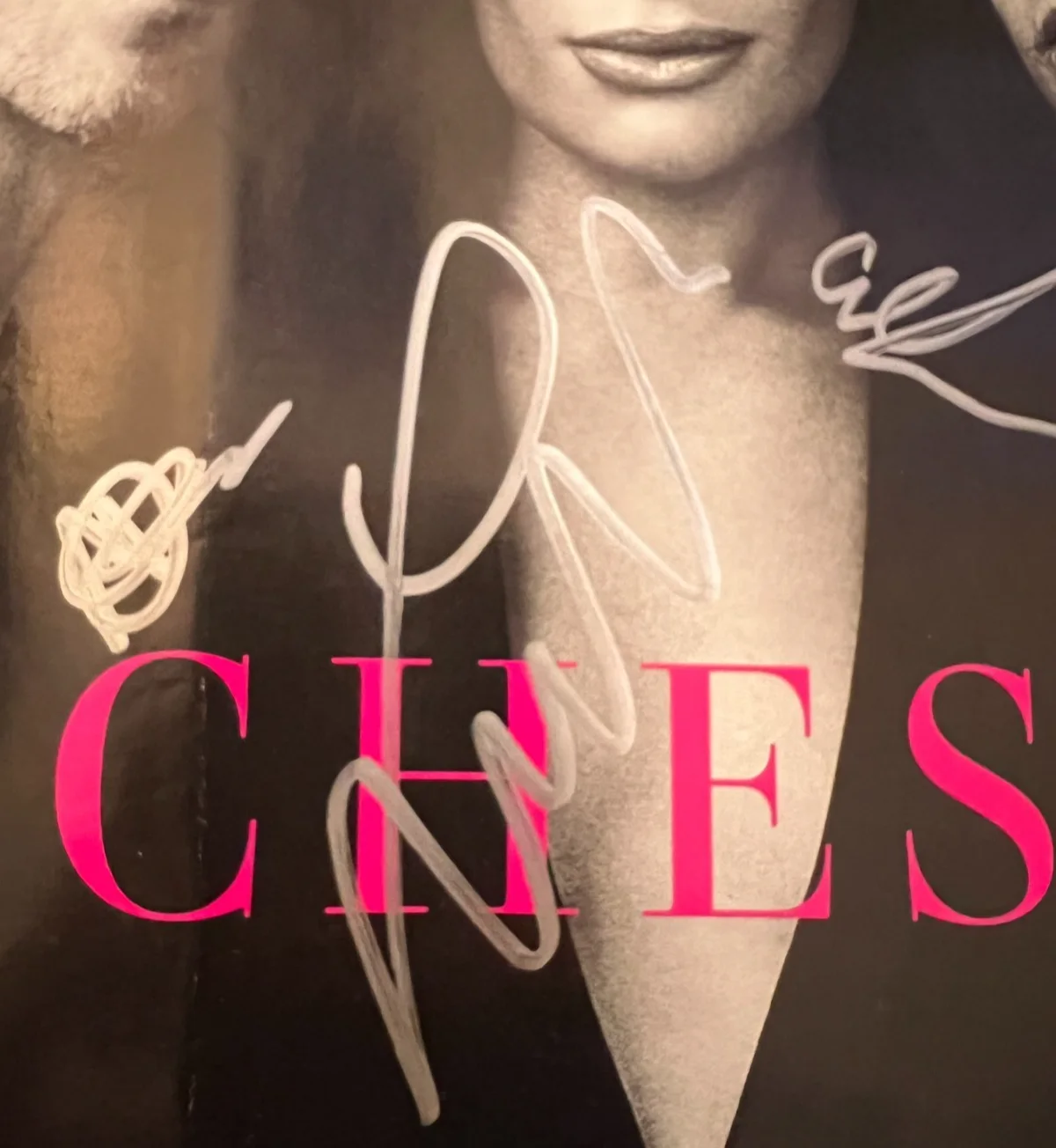 CAST — CHESS PLAYBILL SIGNED BY LEA MICHELE AND NICHOLAS CHRISTOPHER, image 3