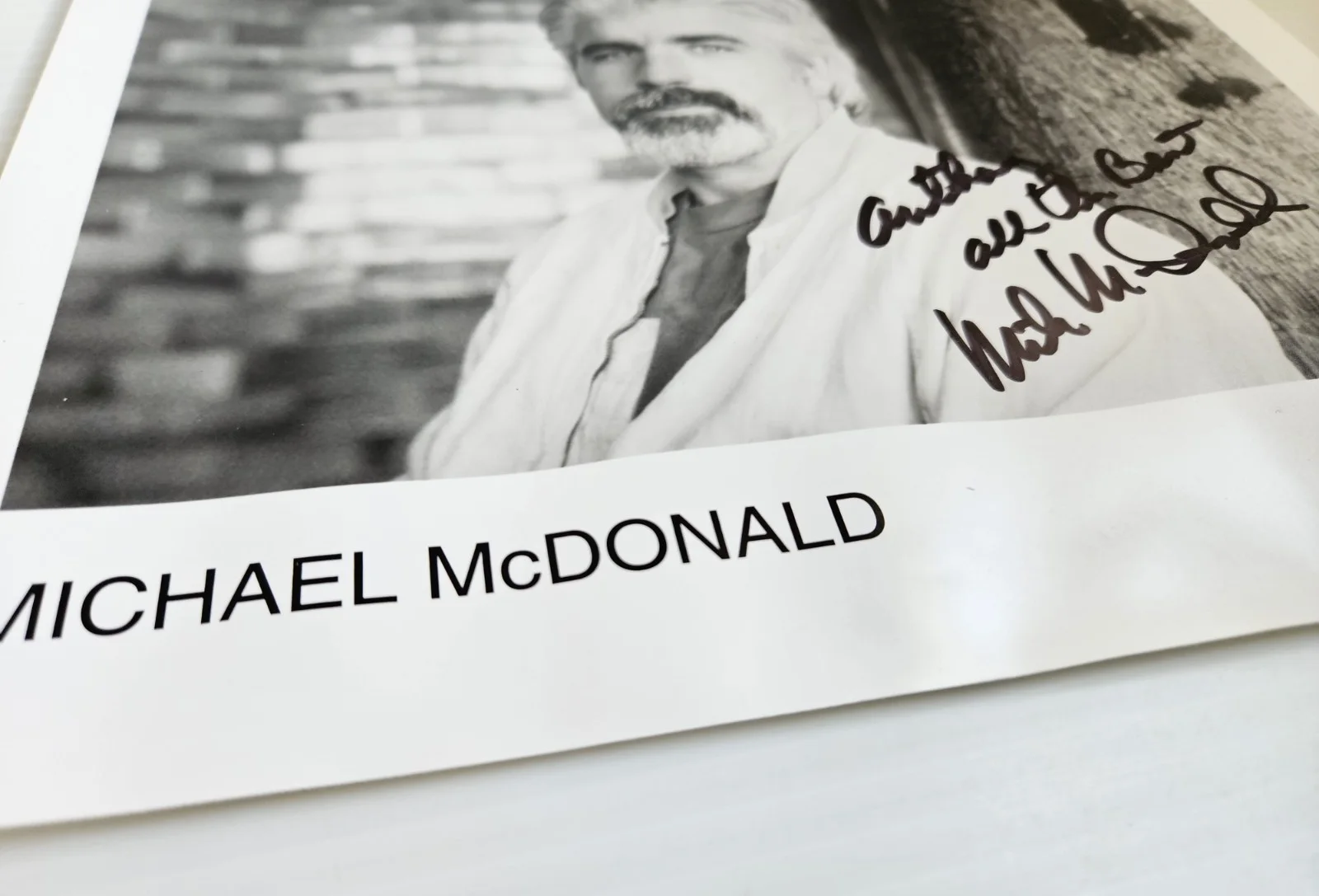 Michael McDonald — Michael McDonald Signed 8x10 Promo Photo Autographed Yacht Rock Doobie Brothers, изображение 2