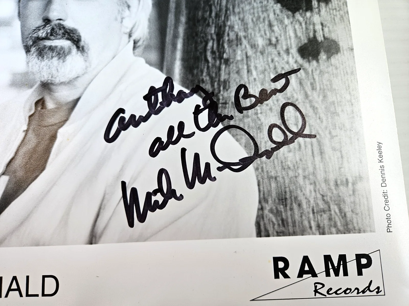 Michael McDonald — Michael McDonald Signed 8x10 Promo Photo Autographed Yacht Rock Doobie Brothers, изображение 3