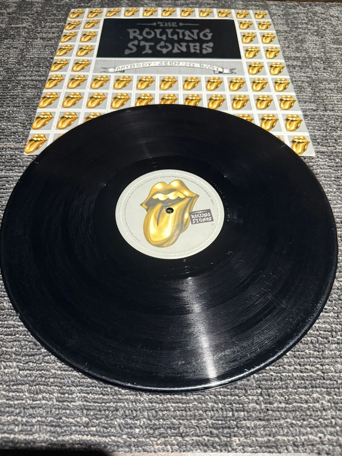 VTG 1997 Rolling Stones Anyone Seen My Baby Vinyl LP Record Album classic rock, изображение 2