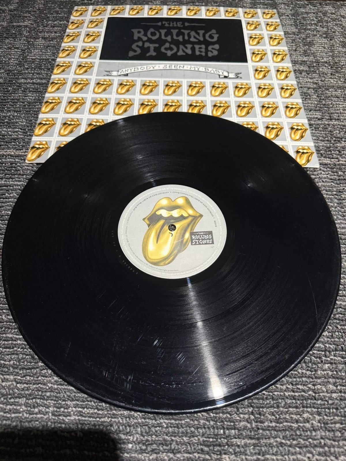 VTG 1997 Rolling Stones Anyone Seen My Baby Vinyl LP Record Album classic rock, изображение 3