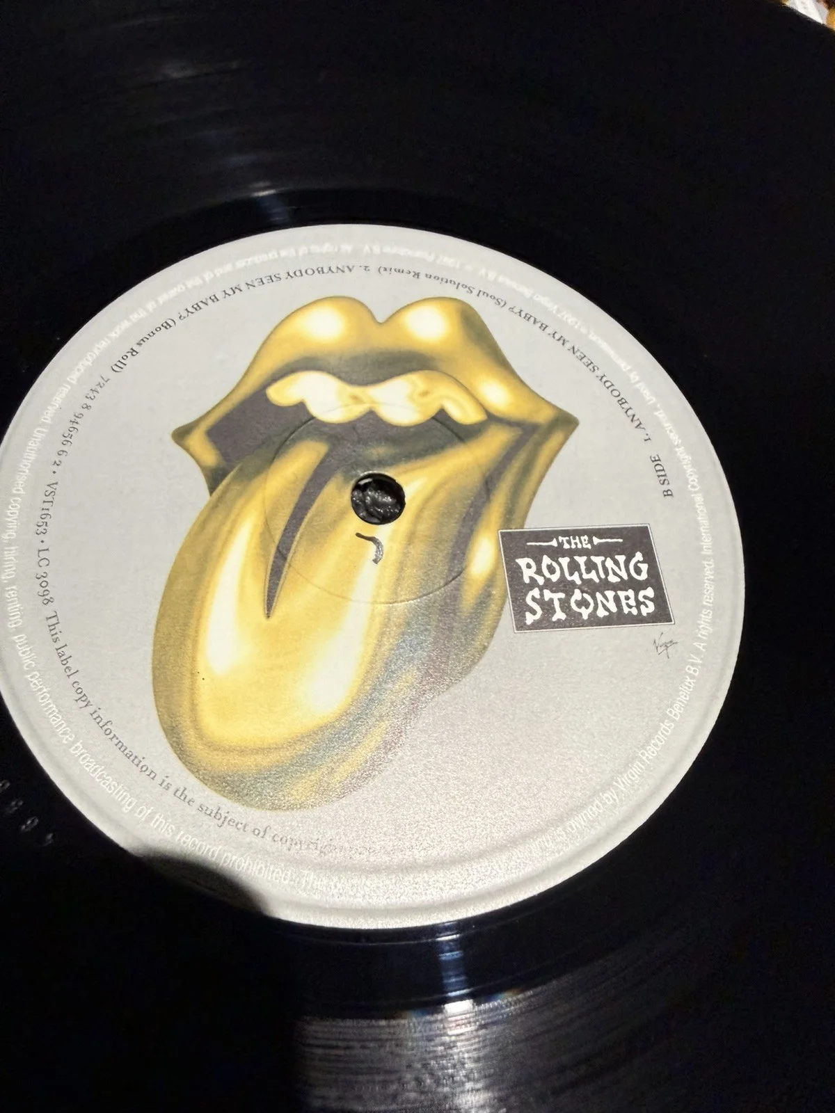 VTG 1997 Rolling Stones Anyone Seen My Baby Vinyl LP Record Album classic rock, изображение 4