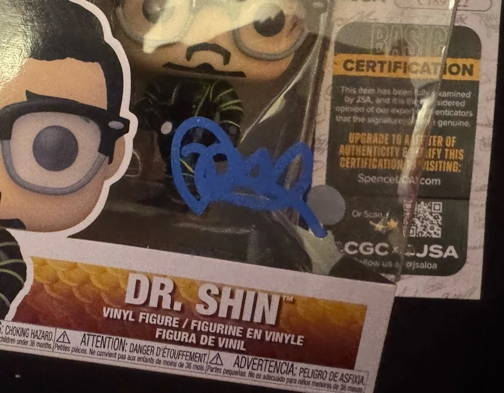 Randall Park — Randall Park SIGNED AUTOGRAPHED Aquaman Dr. Shin Funko Pop 1308 JSA COA, image 3