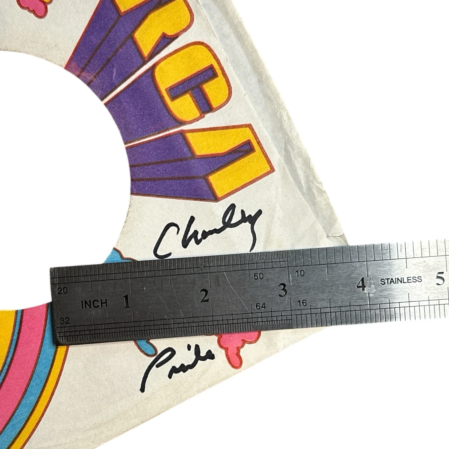 Charley Pride (d. 2020) Signed Autograph 1970s RCA 45 RPM Paper Record Sleeve!, image 2