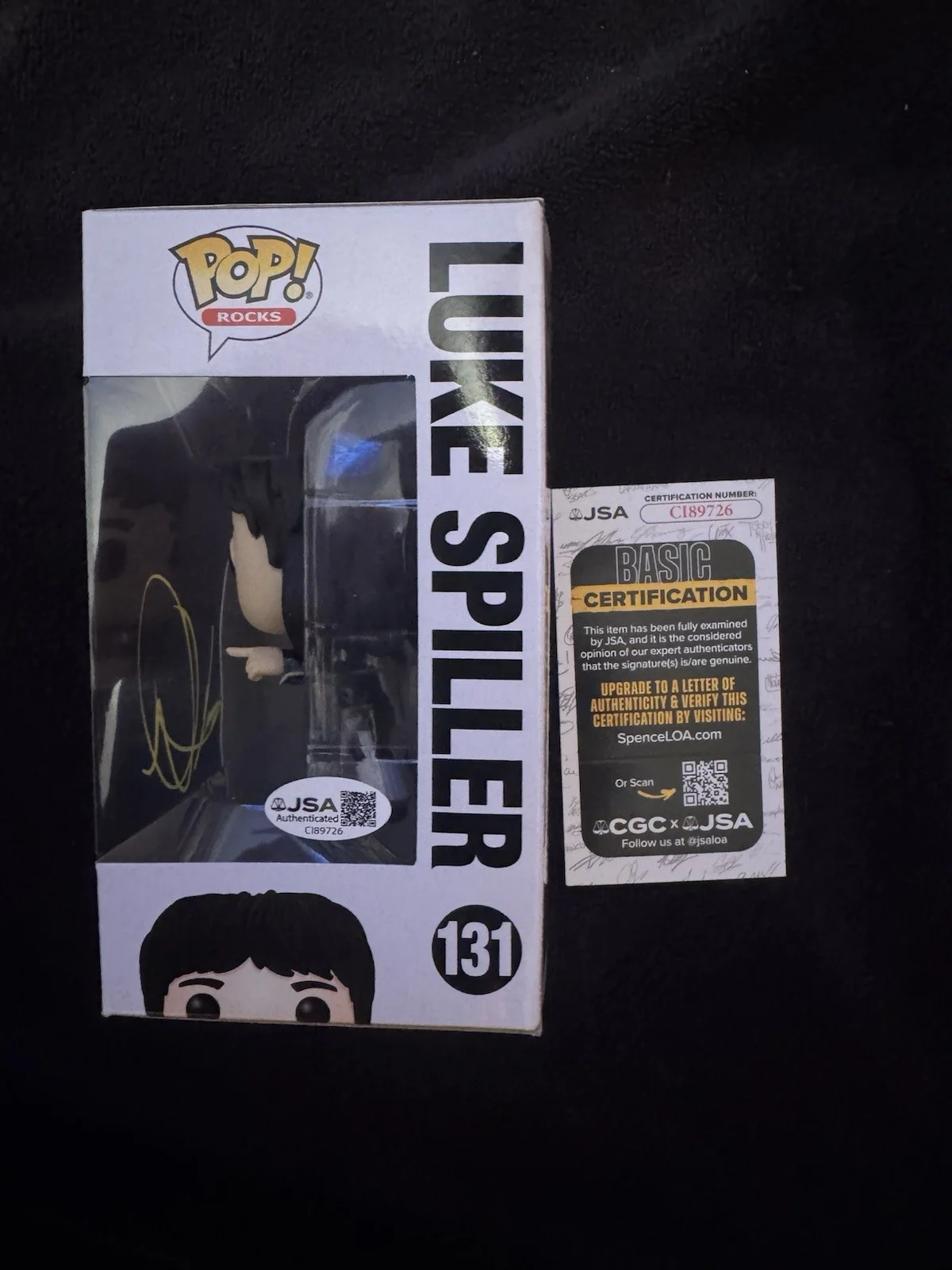 Luke Spiller SIGNED AUTOGRAPHED Funko Pop 131 The Struts JSA COA, image 2