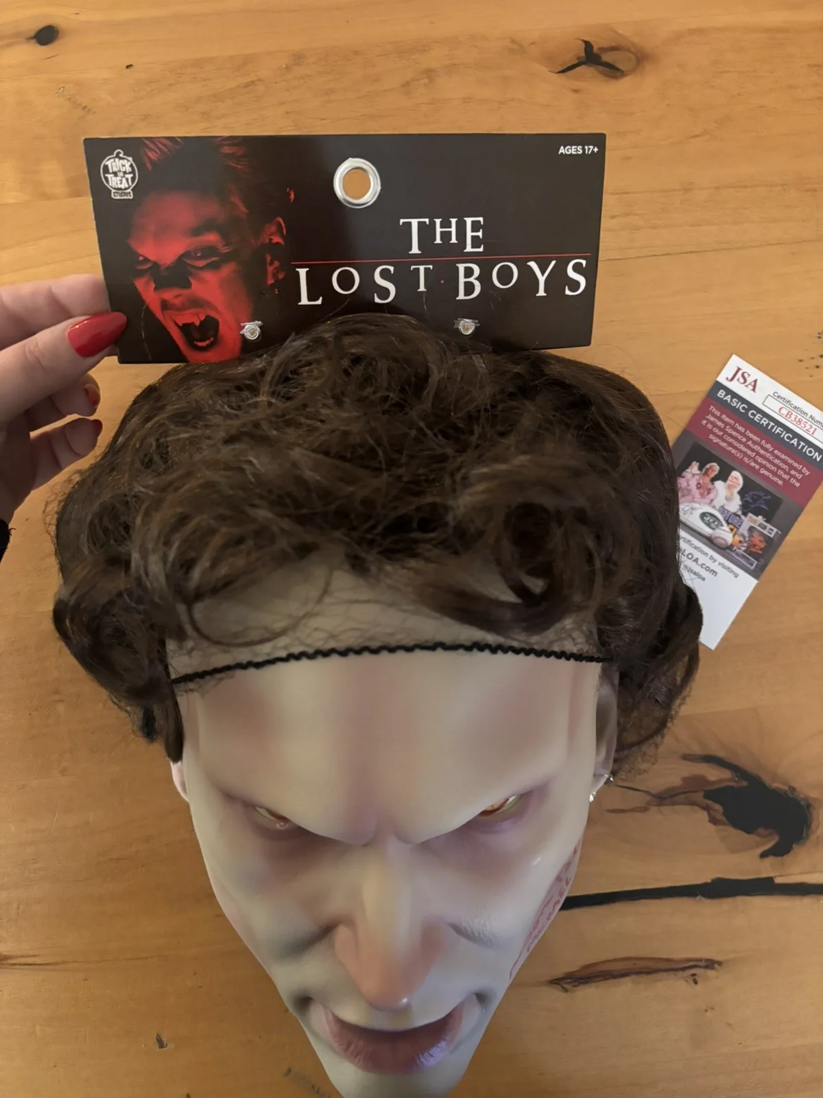 Jason Patric — Jason Patric Signed “The Lost Boys” Michael Mask (JSA COA), image 3