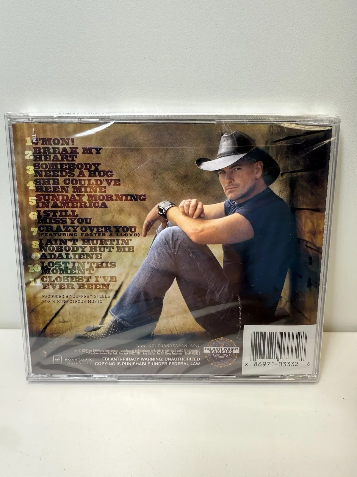 Keith Anderson Signed/autographed Cd- C’MON 2008 “ I Still Miss You” SEALED NEW, изображение 5