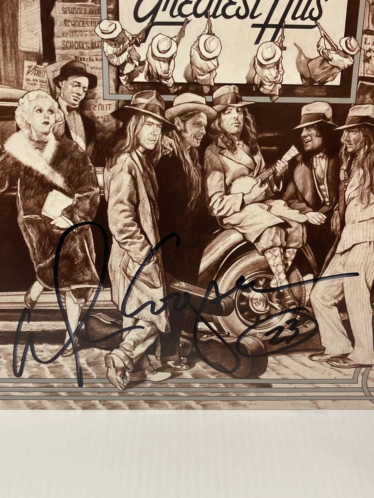 Alice Cooper signed autographed Music Greatest Hits Vinyl LP With COA Vtg, image 2